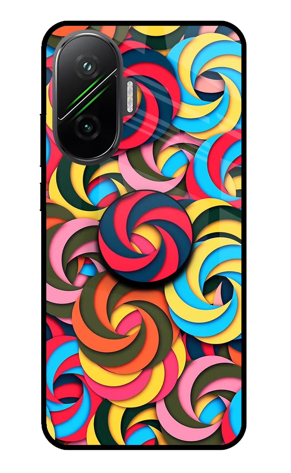Spiral Pattern Poco F7 5G Pop Case - Spiral Pattern Poco F7 5G Pop Case by Casekaro Spiral Pattern Poco F7 5G Pop Case by Casekaro