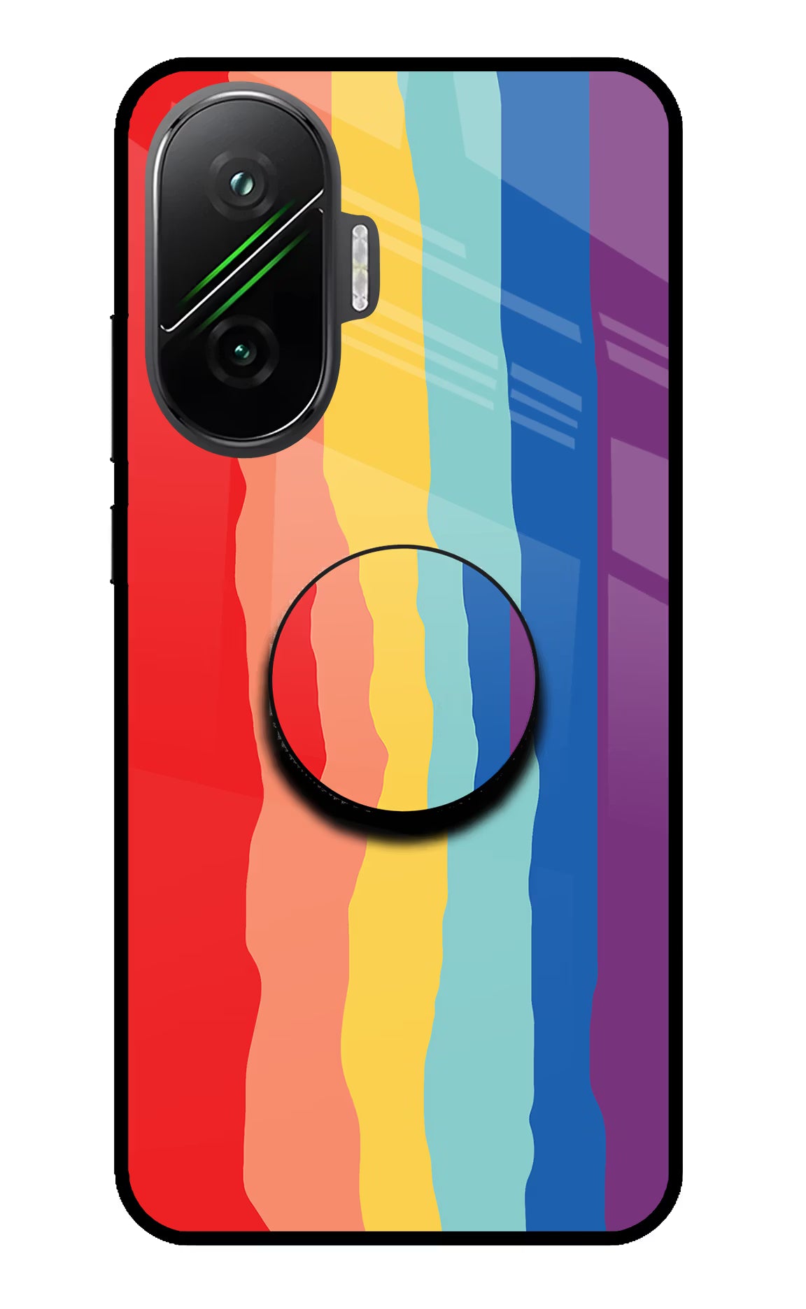 Rainbow Poco F7 5G Pop Case - Rainbow Poco F7 5G Pop Case by Casekaro Rainbow Poco F7 5G Pop Case by Casekaro
