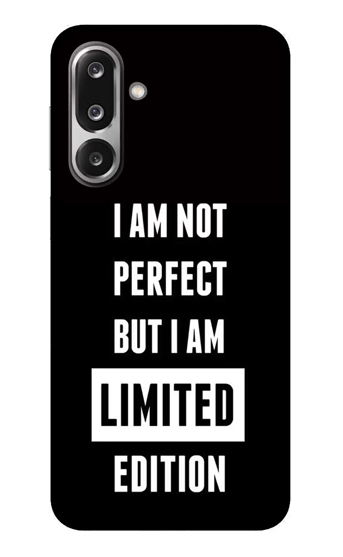 I Am Not Perfect But I Am Limited Edition Samsung F36 5G Back Cover - I Am Not Perfect But I Am Limited Edition Samsung F36 5G Glass Case Back Cover by Casekaro I Am Not Perfect But I Am Limited Edition Samsung F36 5G Glass Case Back Cover by Casekaro