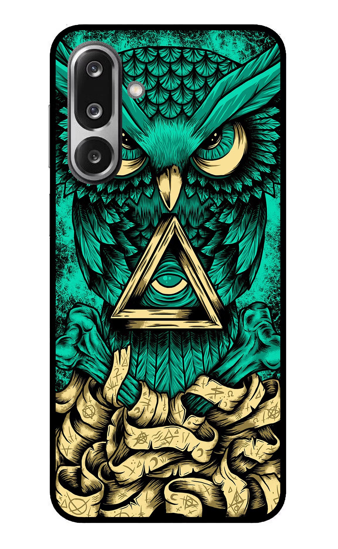 Green Owl Samsung F36 5G Glass Case - Green Owl Samsung F36 5G Glass Case Green Owl Samsung F36 5G Glass Case