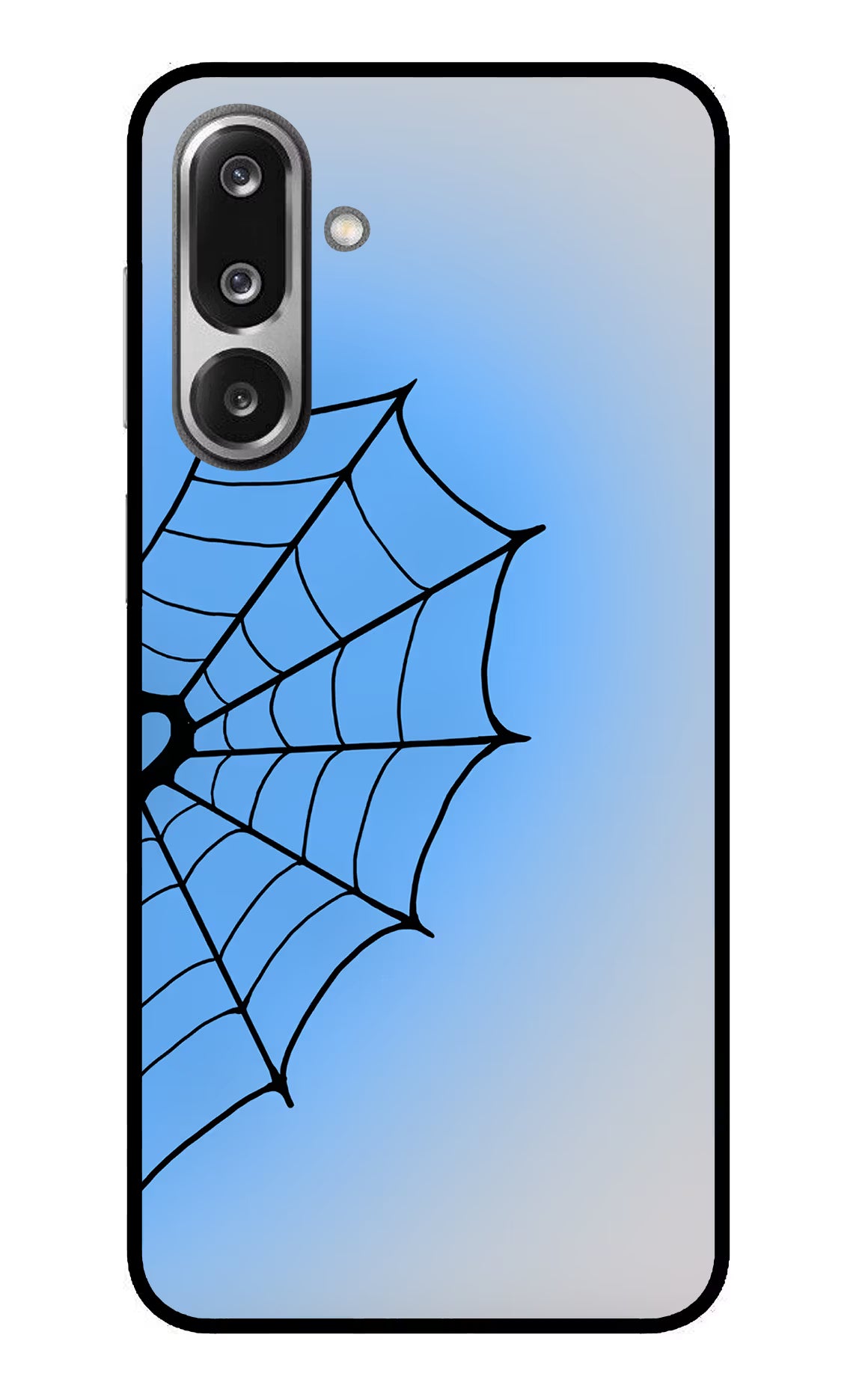 Blue Web Samsung F36 5G Back Cover - Blue Web Samsung F36 5G Glass Case Back Cover by Casekaro Blue Web Samsung F36 5G Glass Case Back Cover by Casekaro