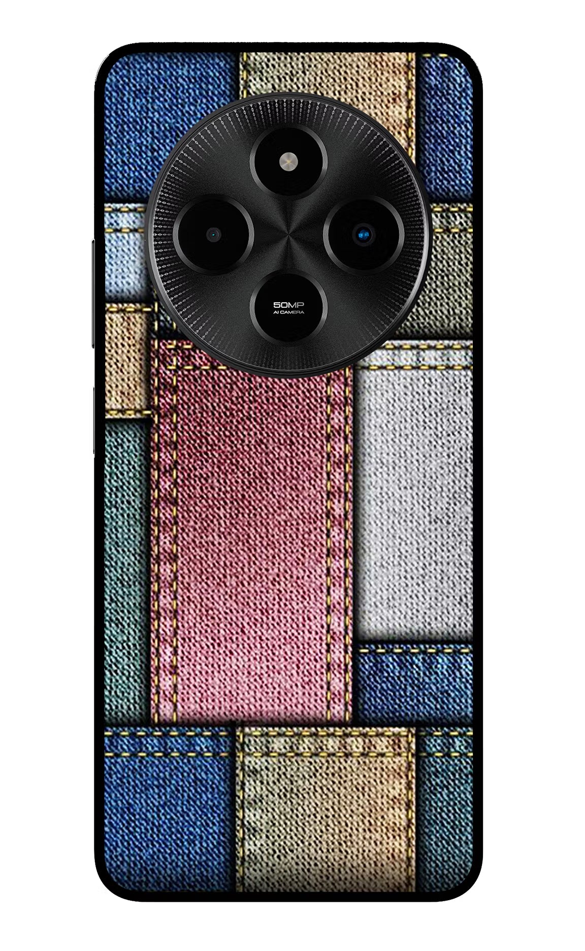 Multicolor Jeans Poco M7 5G Glass Case - Multicolor Jeans Poco M7 5G Glass Case Multicolor Jeans Poco M7 5G Glass Case
