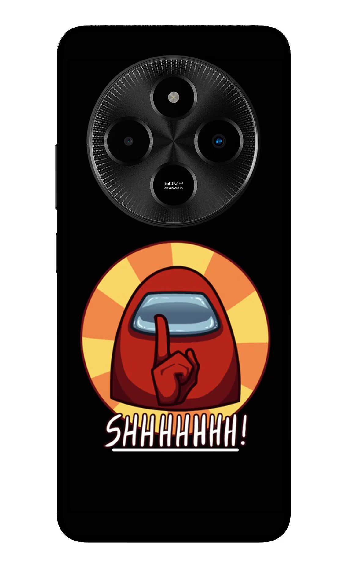 Among Us Shhh! Poco M7 5G Glass Case - Among Us Shhh! Poco M7 5G Glass Case Among Us Shhh! Poco M7 5G Glass Case