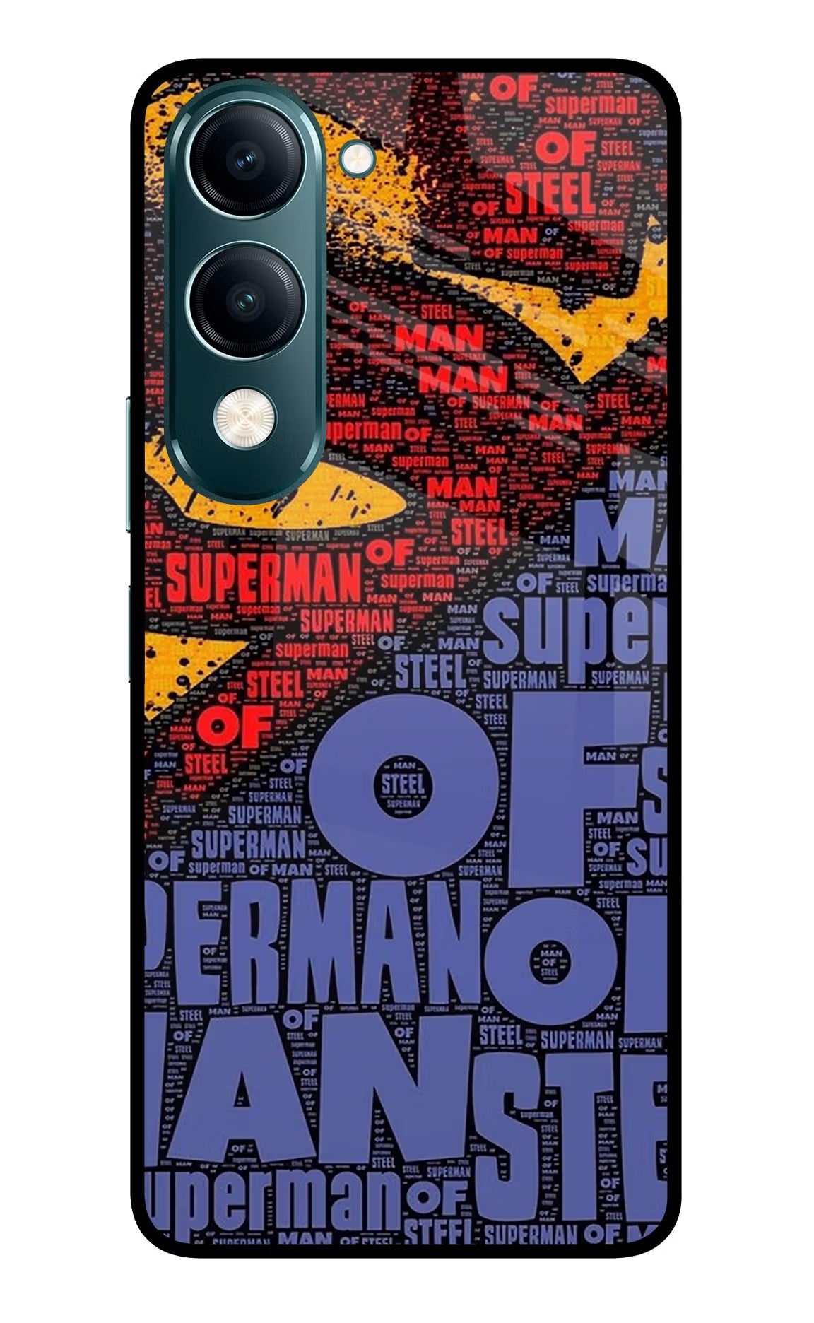 Superman Vivo Y19s 5G Glass Case - Superman Vivo Y19s 5G Glass Case Superman Vivo Y19s 5G Glass Case