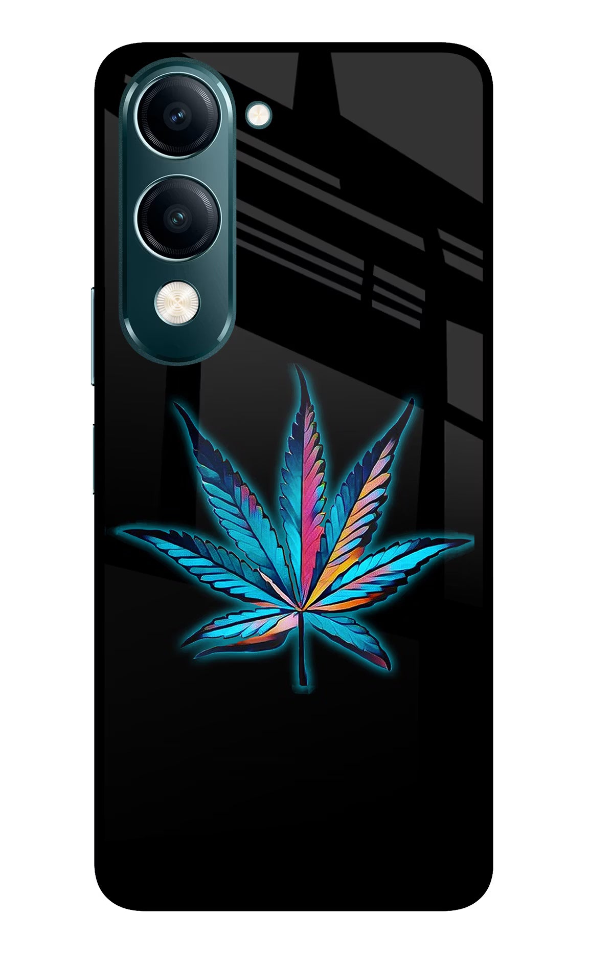 Weed Vivo Y19s 5G Glass Case - Weed Vivo Y19s 5G Glass Case Weed Vivo Y19s 5G Glass Case