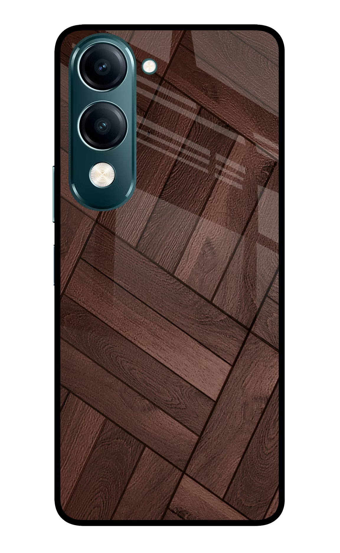 Wooden Texture Design Vivo Y19s 5G Glass Case - Wooden Texture Design Vivo Y19s 5G Glass Case Wooden Texture Design Vivo Y19s 5G Glass Case