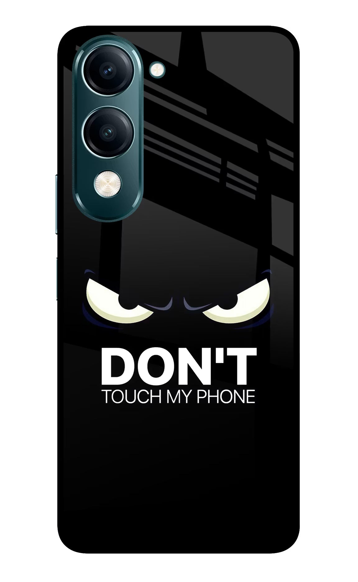 Don'T Touch My Phone Vivo Y19s 5G Glass Case - Don'T Touch My Phone Vivo Y19s 5G Glass Case Don'T Touch My Phone Vivo Y19s 5G Glass Case