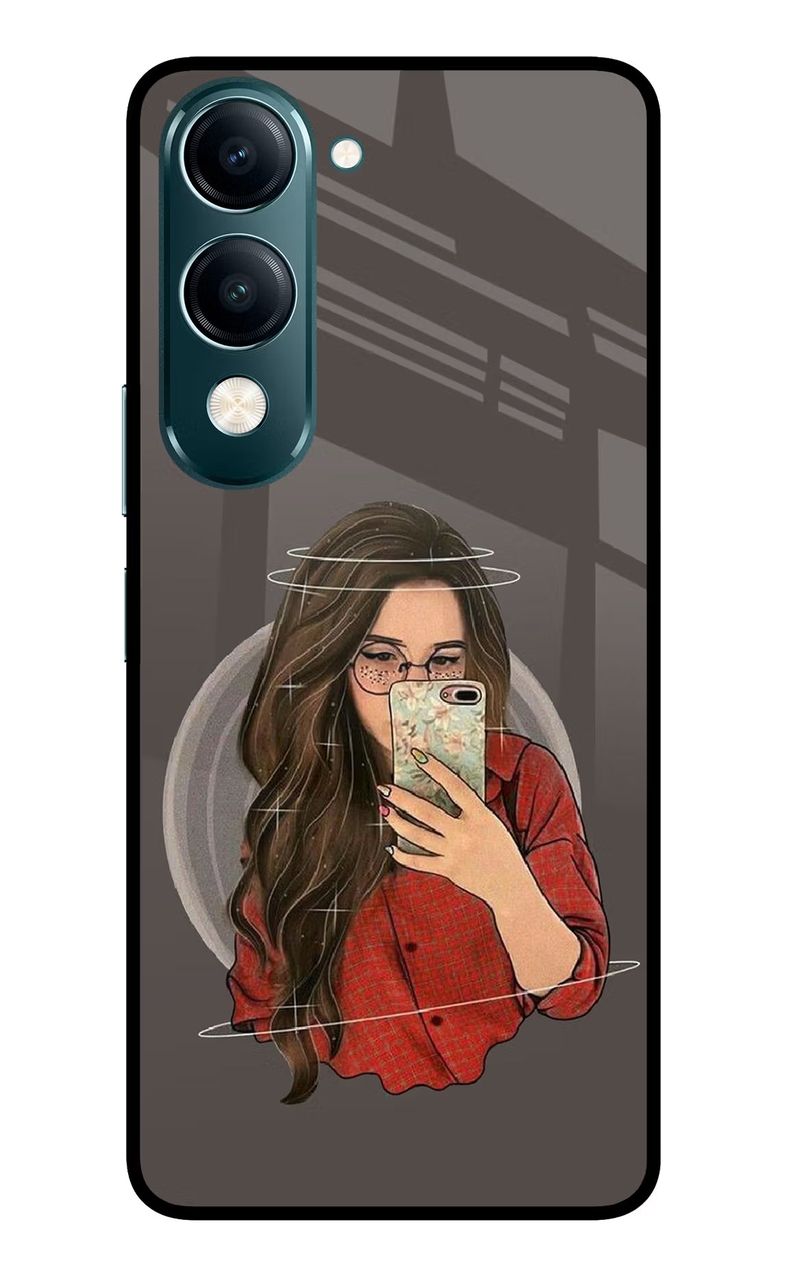Selfie Queen Vivo Y19s 5G Back Cover - Selfie Queen Vivo Y19s 5G Glass Case Back Cover by Casekaro Selfie Queen Vivo Y19s 5G Glass Case Back Cover by Casekaro