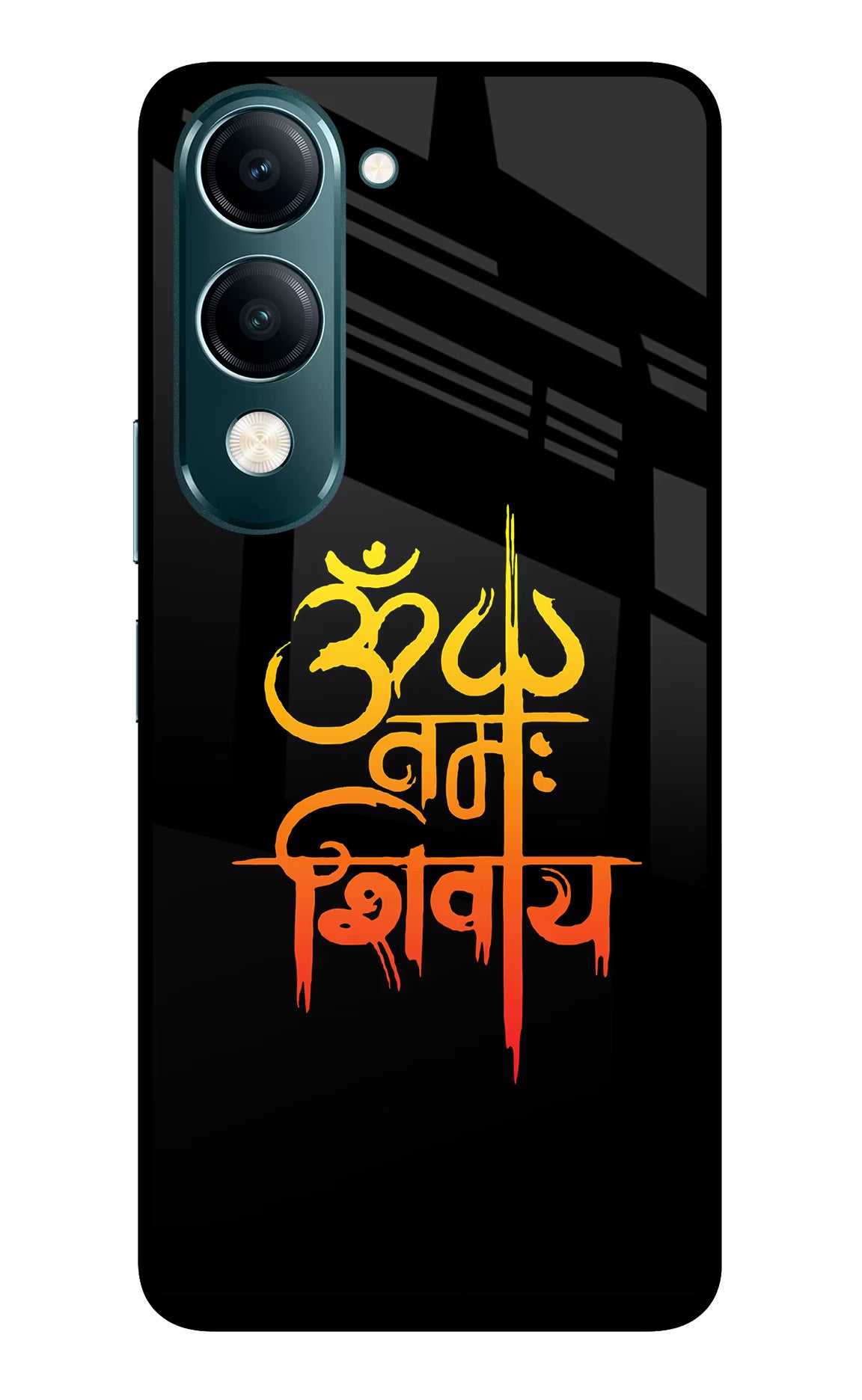 Om Namah Shivay Vivo Y19s 5G Glass Case - Om Namah Shivay Vivo Y19s 5G Glass Case Om Namah Shivay Vivo Y19s 5G Glass Case