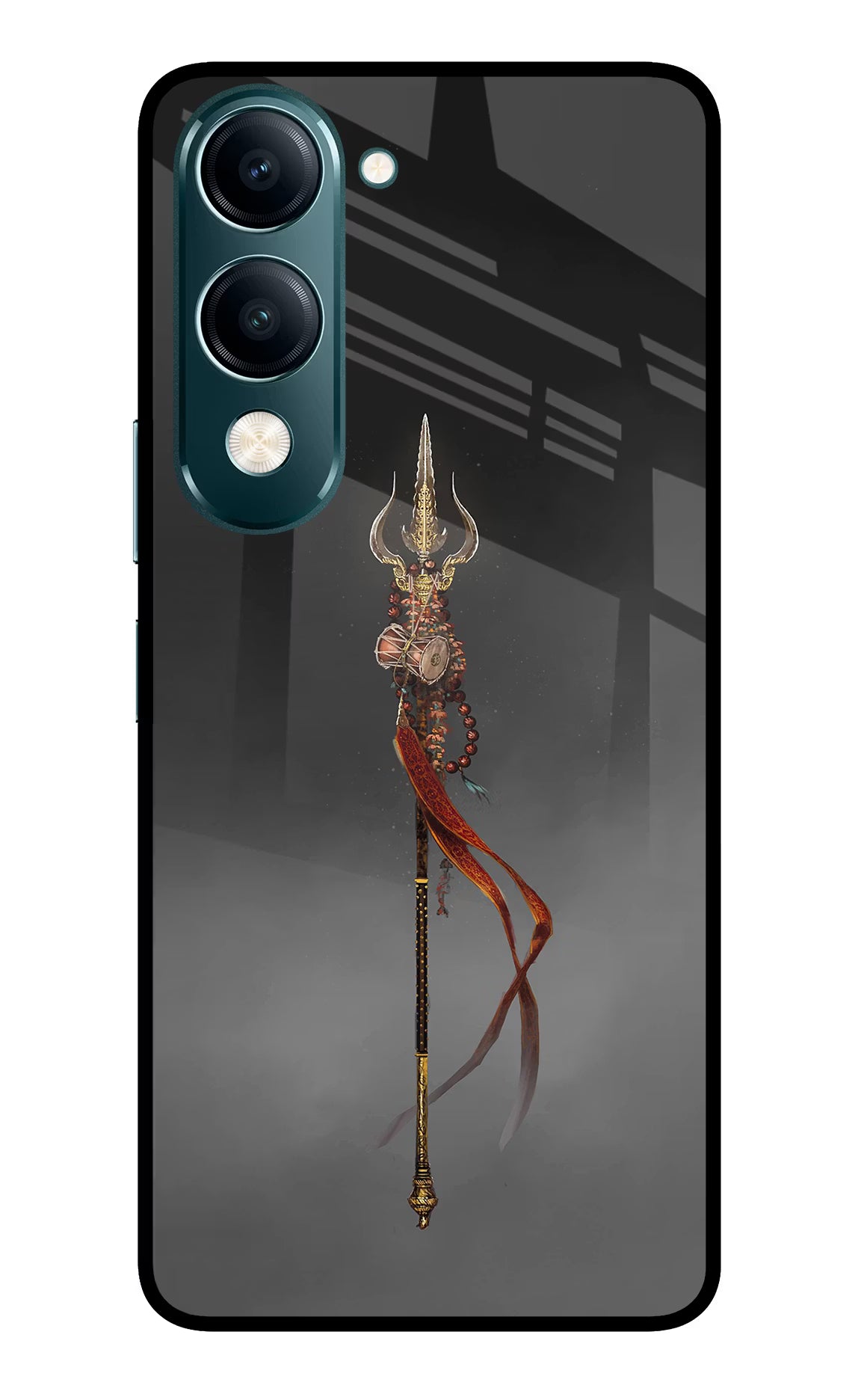 Shiv Trishul Vivo Y19s 5G Glass Case - Shiv Trishul Vivo Y19s 5G Glass Case Shiv Trishul Vivo Y19s 5G Glass Case