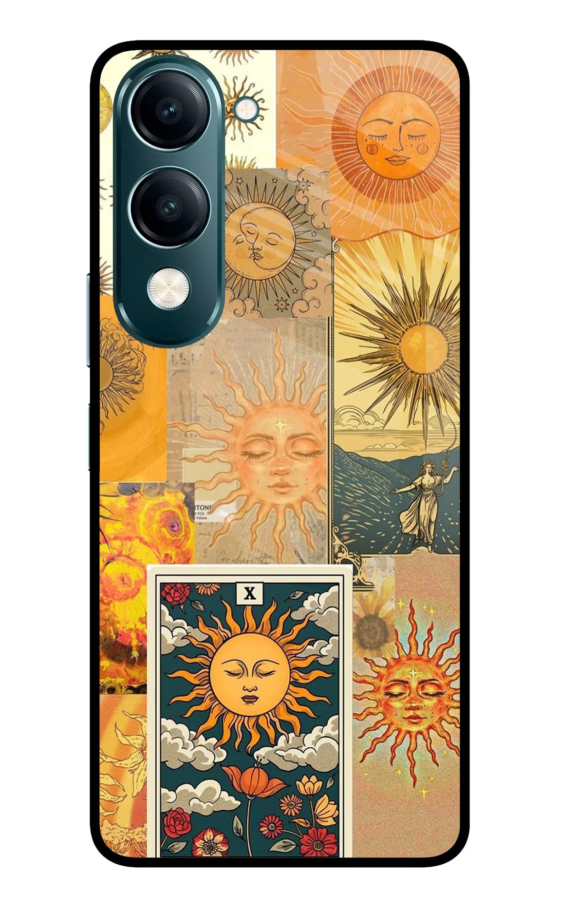 Sun Vivo Y19s 5G Back Cover - Sun Vivo Y19s 5G Glass Case Back Cover by Casekaro Sun Vivo Y19s 5G Glass Case Back Cover by Casekaro