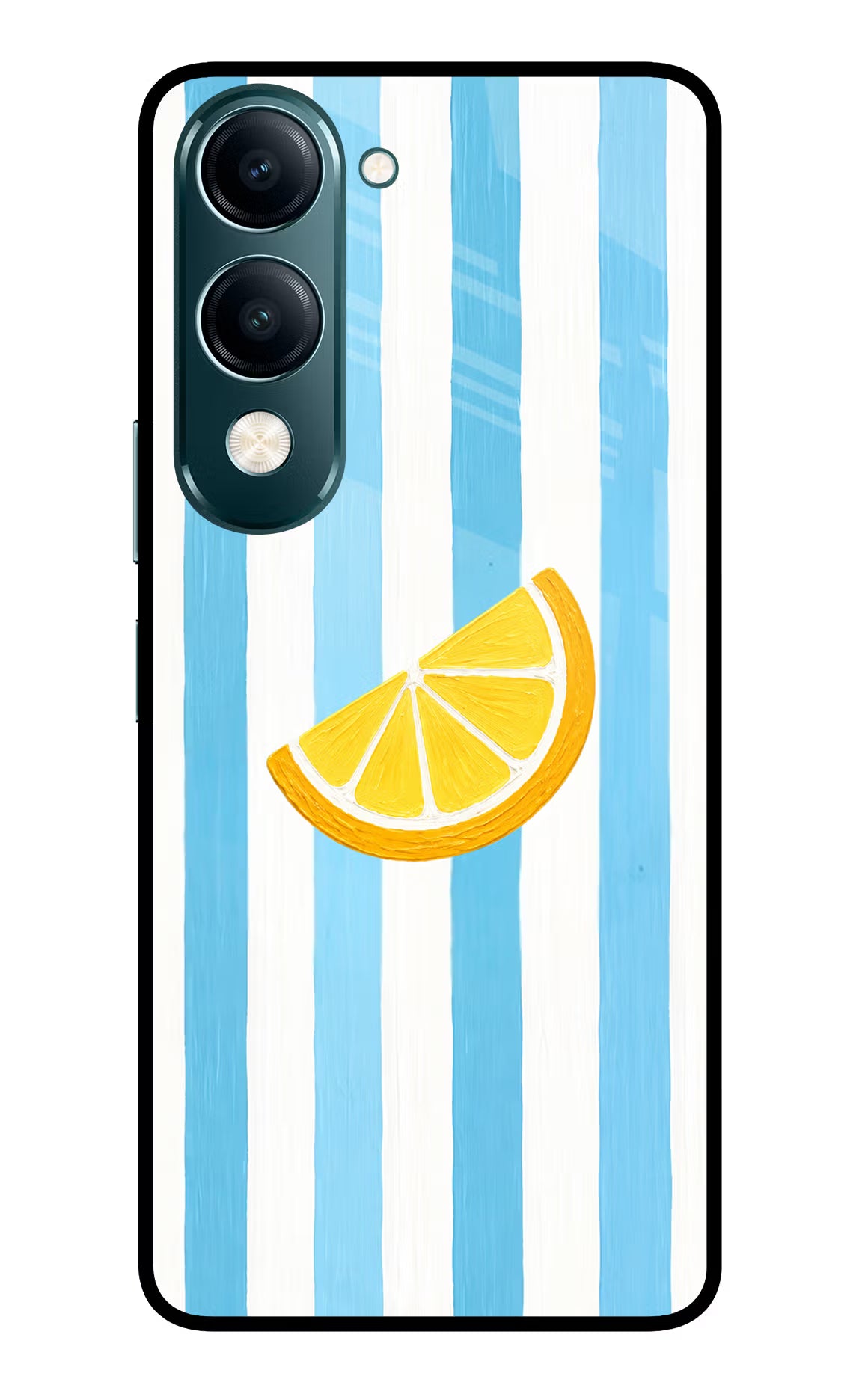 Summer Lemon Vivo Y19s 5G Back Cover - Summer Lemon Vivo Y19s 5G Glass Case Back Cover by Casekaro Summer Lemon Vivo Y19s 5G Glass Case Back Cover by Casekaro