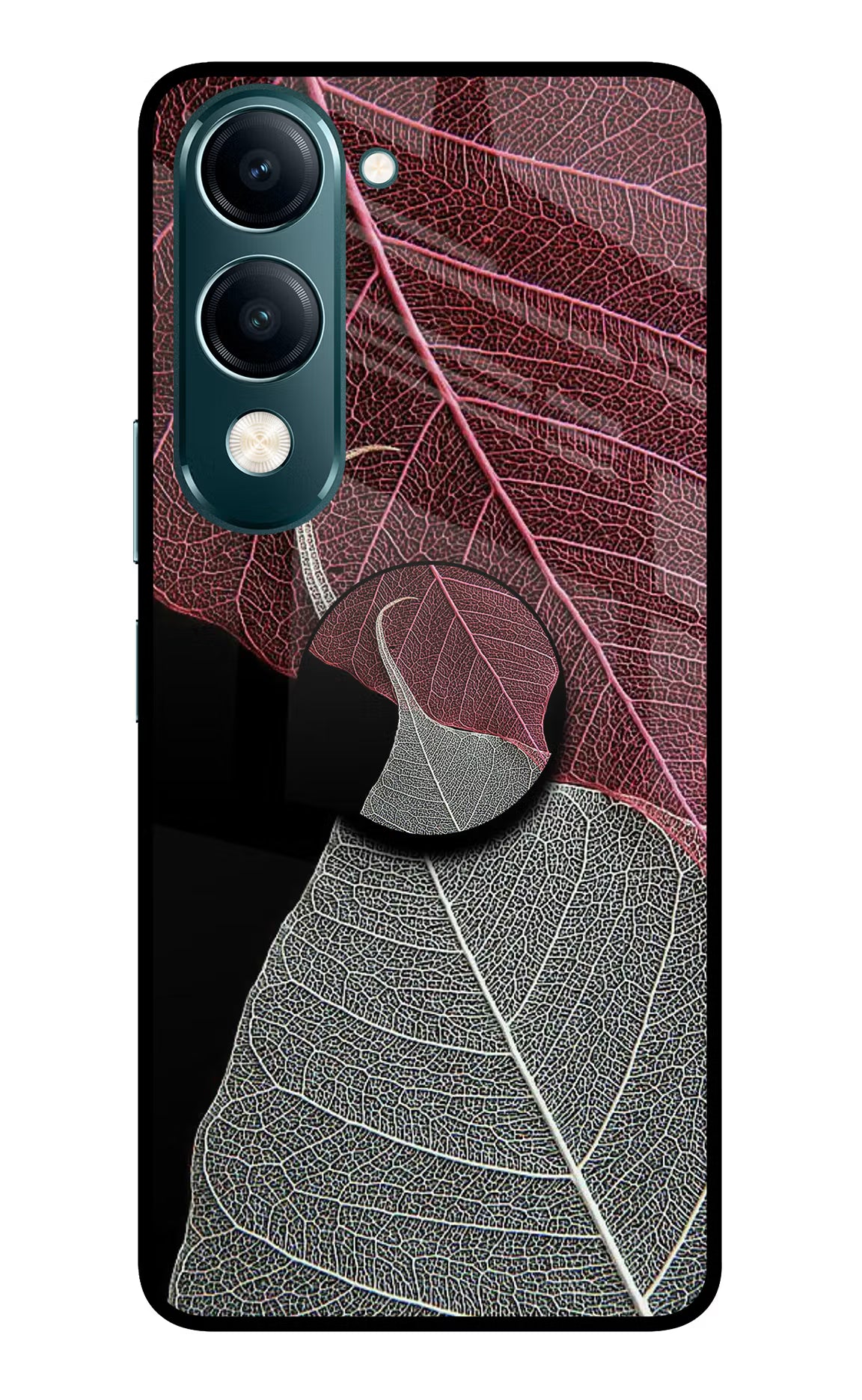 Leaf Pattern Vivo Y19s 5G Pop Case - Leaf Pattern Vivo Y19s 5G Pop Case by Casekaro Leaf Pattern Vivo Y19s 5G Pop Case by Casekaro