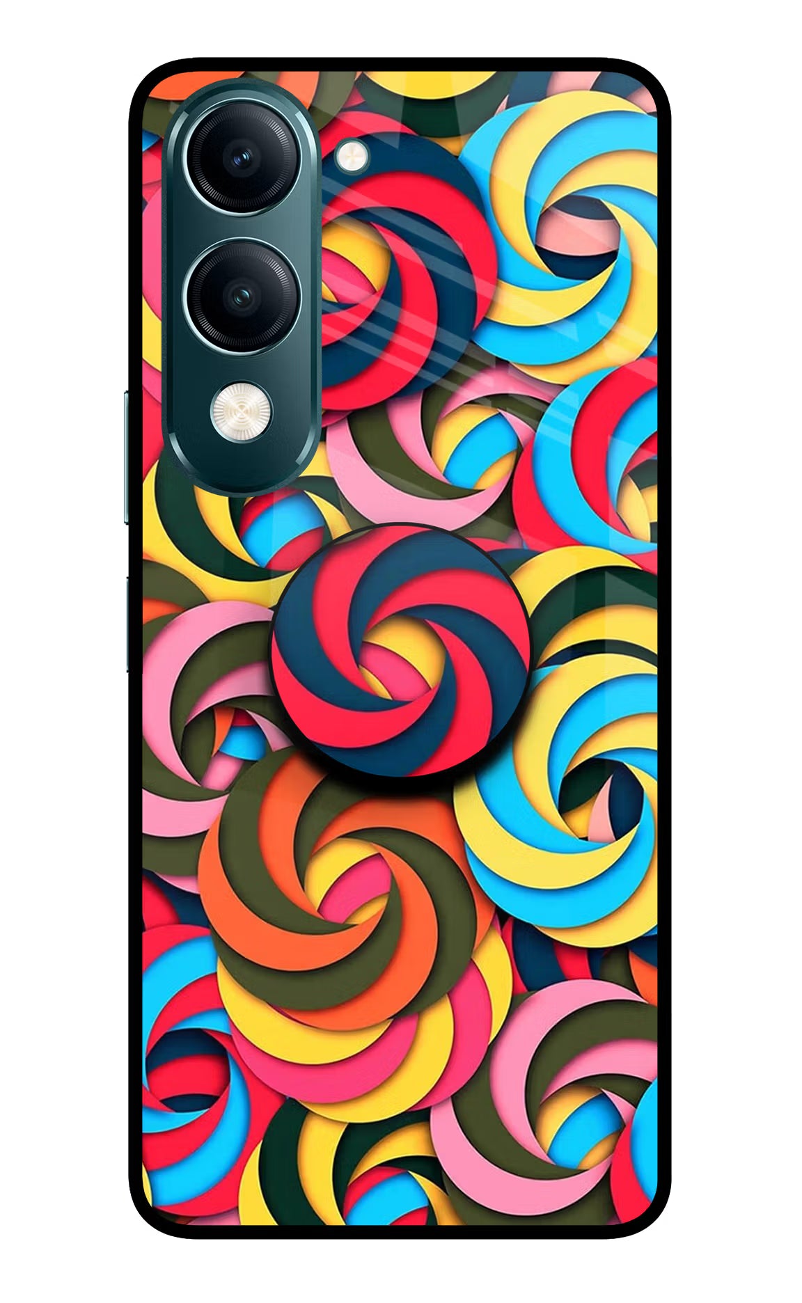 Spiral Pattern Vivo Y19s 5G Pop Case - Spiral Pattern Vivo Y19s 5G Pop Case by Casekaro Spiral Pattern Vivo Y19s 5G Pop Case by Casekaro