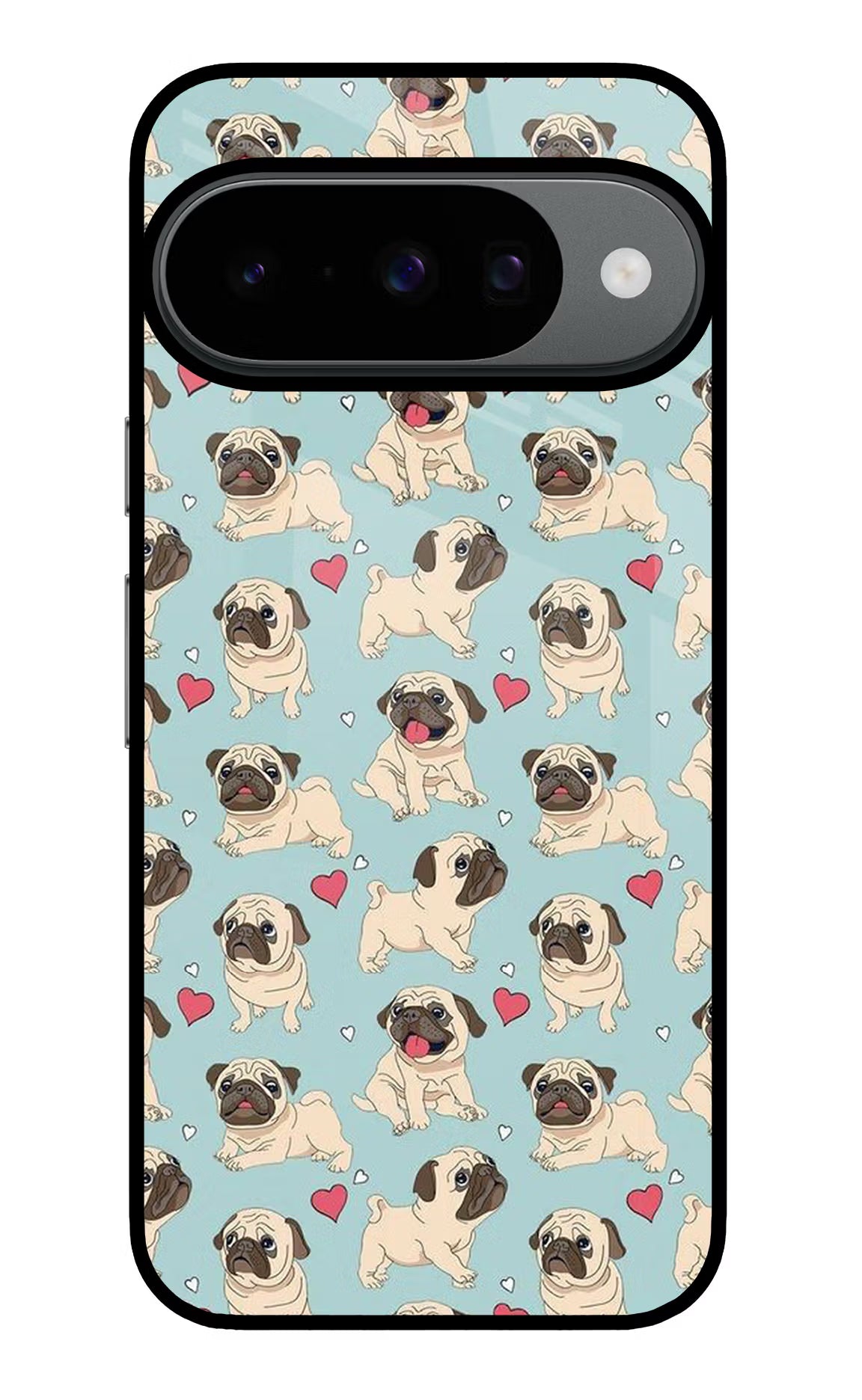 Pug Dog Google Pixel 10 Back Cover - Pug Dog Google Pixel 10 Glass Case Back Cover by Casekaro Pug Dog Google Pixel 10 Glass Case Back Cover by Casekaro
