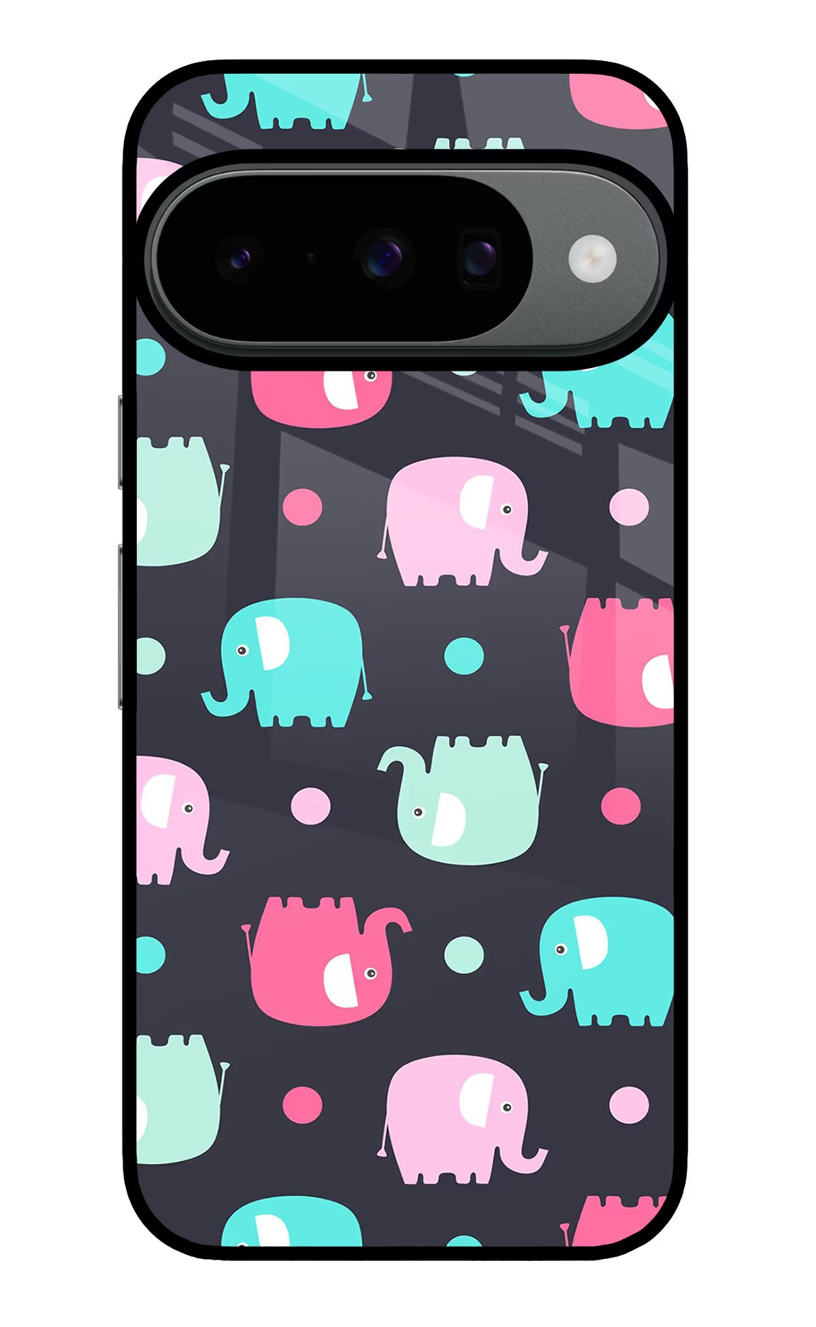 Elephants Google Pixel 10 Back Cover - Elephants Google Pixel 10 Glass Case Back Cover by Casekaro Elephants Google Pixel 10 Glass Case Back Cover by Casekaro