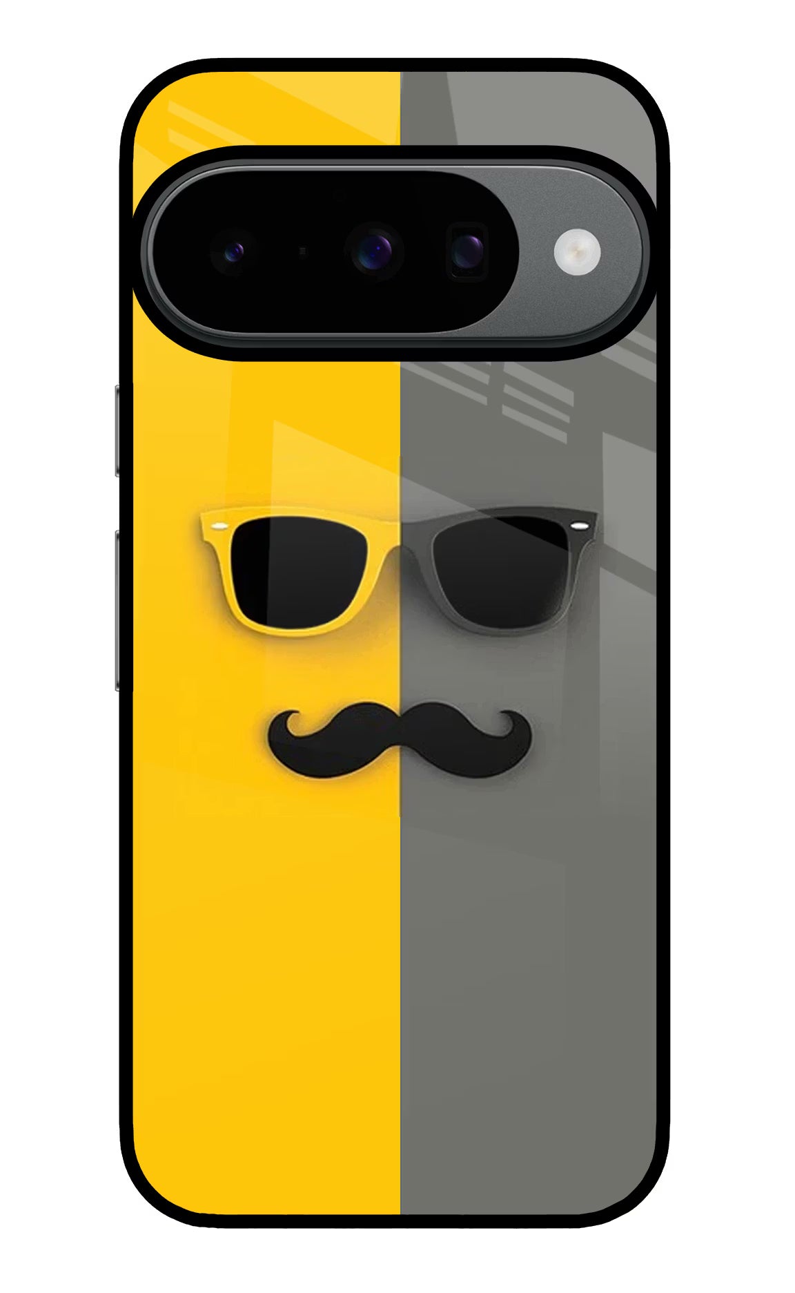 Sunglasses with Mustache Google Pixel 10 Glass Case - Sunglasses with Mustache Google Pixel 10 Glass Case Sunglasses with Mustache Google Pixel 10 Glass Case