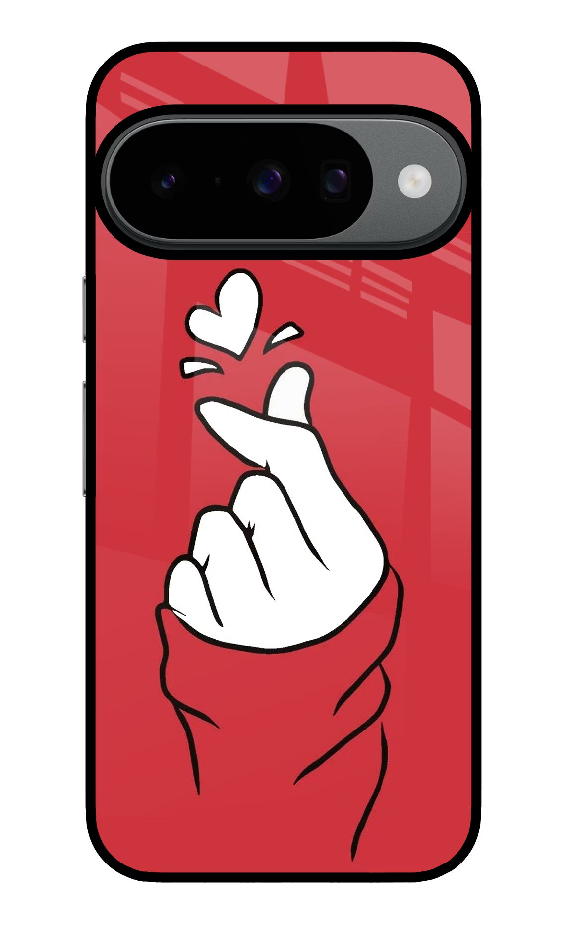 Korean Love Sign Google Pixel 10 Back Cover - Korean Love Sign Google Pixel 10 Glass Case Back Cover by Casekaro Korean Love Sign Google Pixel 10 Glass Case Back Cover by Casekaro