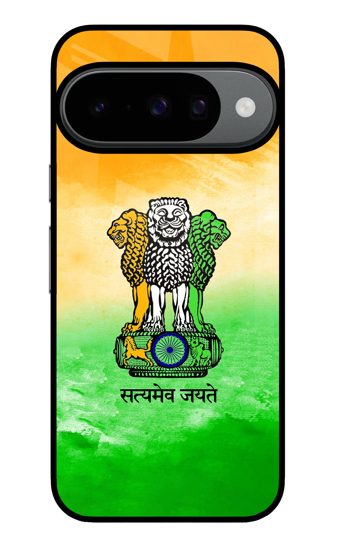 Satyamev Jayate Flag Google Pixel 10 Glass Case - Satyamev Jayate Flag Google Pixel 10 Glass Case Satyamev Jayate Flag Google Pixel 10 Glass Case
