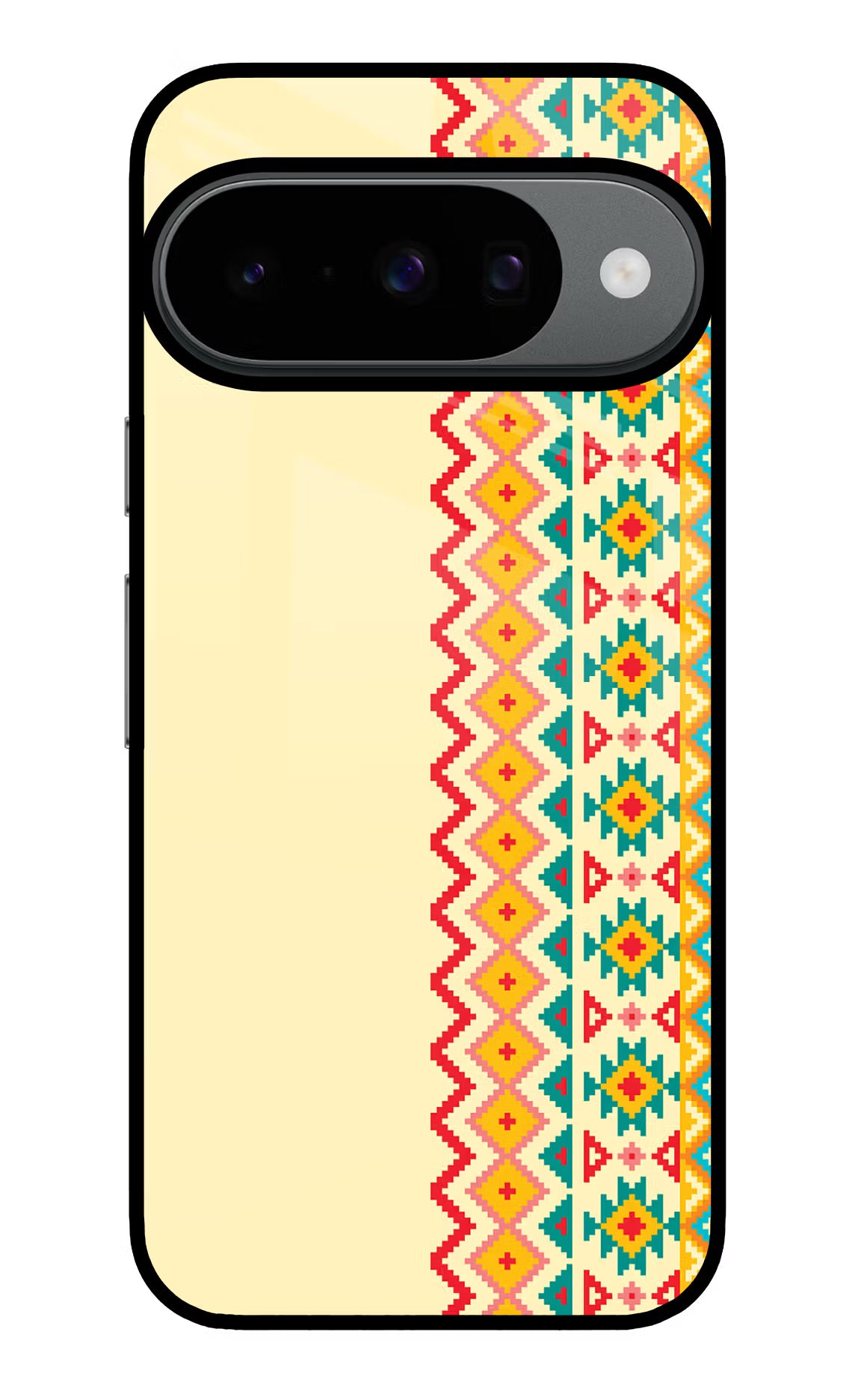 Ethnic Seamless Google Pixel 10 Back Cover - Ethnic Seamless Google Pixel 10 Glass Case Back Cover by Casekaro Ethnic Seamless Google Pixel 10 Glass Case Back Cover by Casekaro