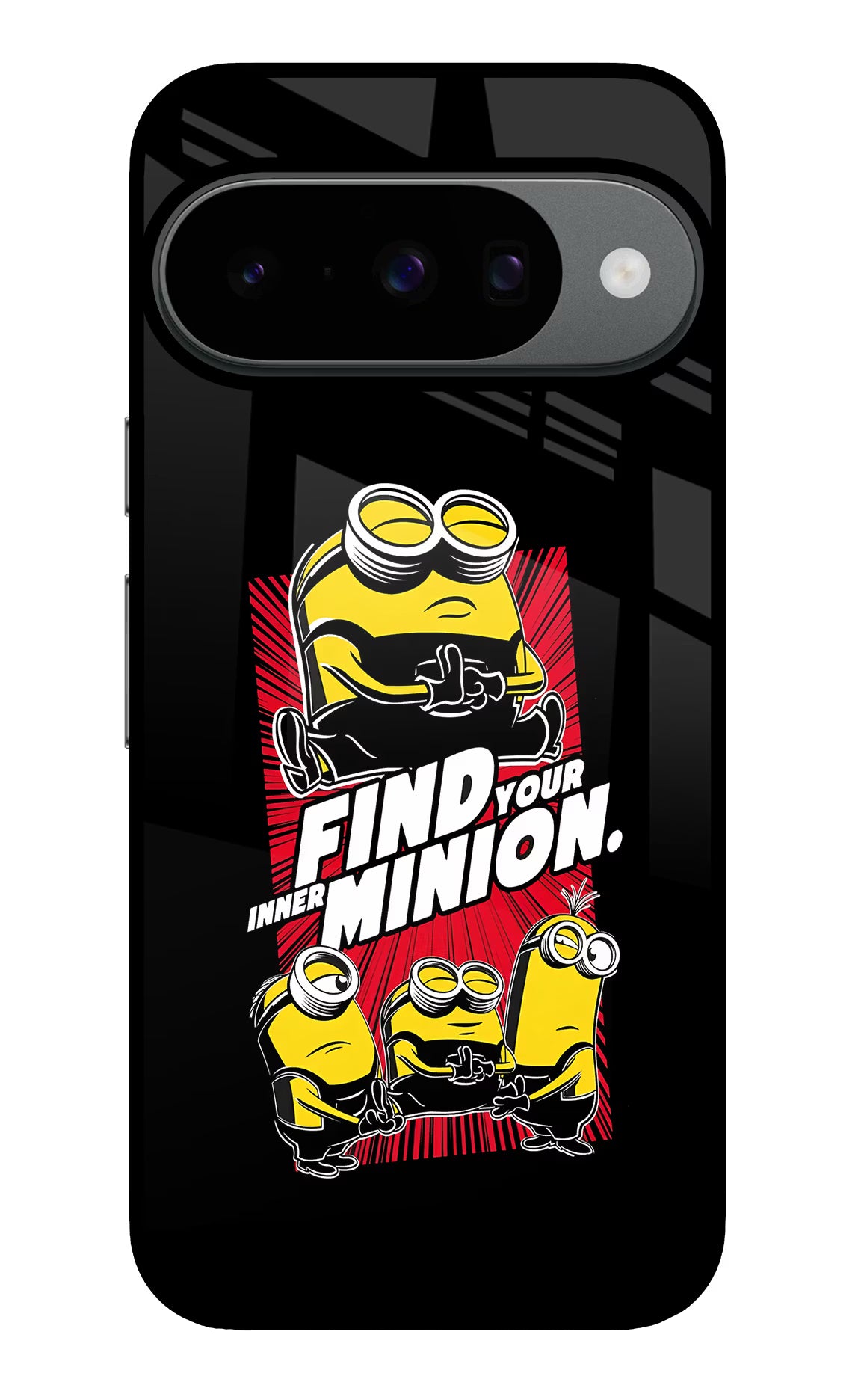 Find your inner Minion Google Pixel 10 Back Cover - Find your inner Minion Google Pixel 10 Glass Case Back Cover by Casekaro Find your inner Minion Google Pixel 10 Glass Case Back Cover by Casekaro