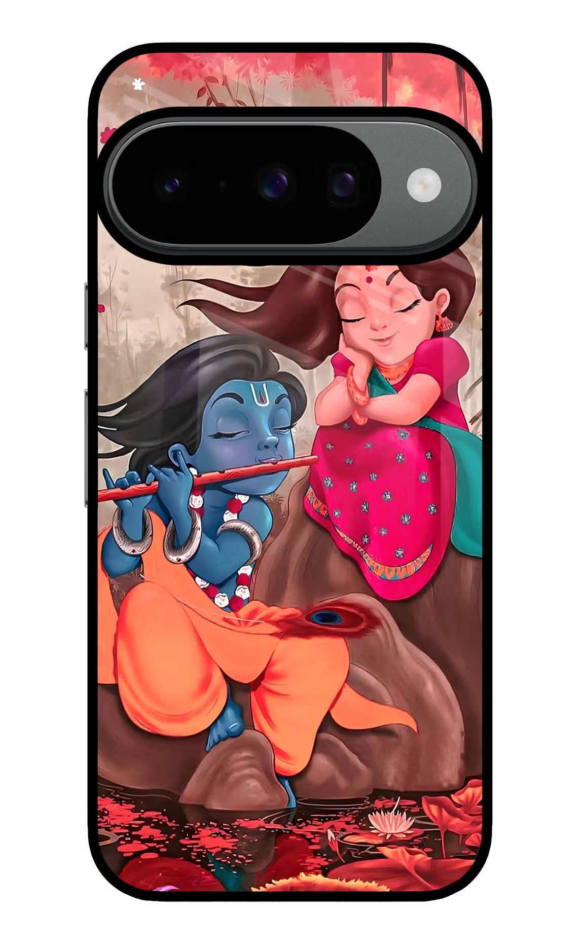 Radhe Krishna Google Pixel 10 Back Cover - Radhe Krishna Google Pixel 10 Glass Case Back Cover by Casekaro Radhe Krishna Google Pixel 10 Glass Case Back Cover by Casekaro