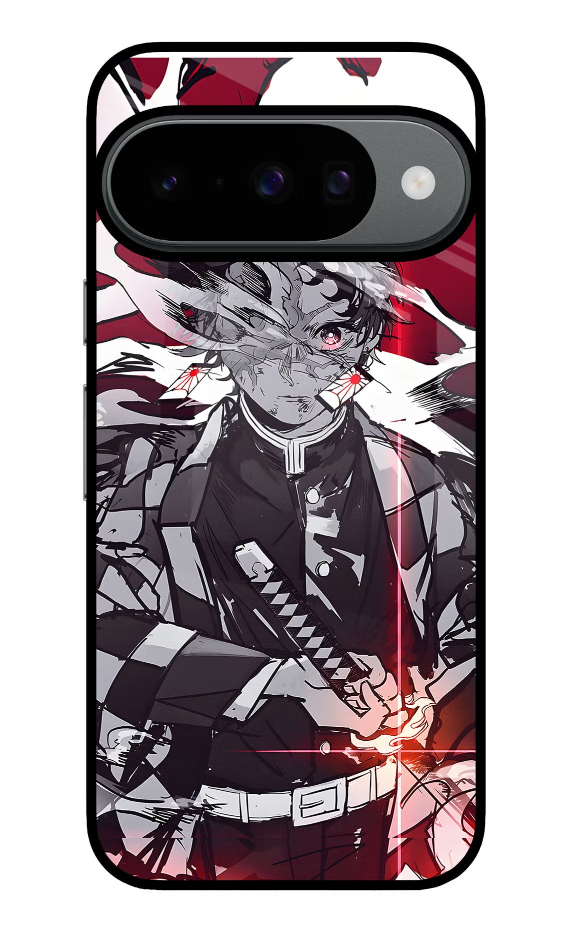Demon Slayer Google Pixel 10 Back Cover - Demon Slayer Google Pixel 10 Glass Case Back Cover by Casekaro Demon Slayer Google Pixel 10 Glass Case Back Cover by Casekaro