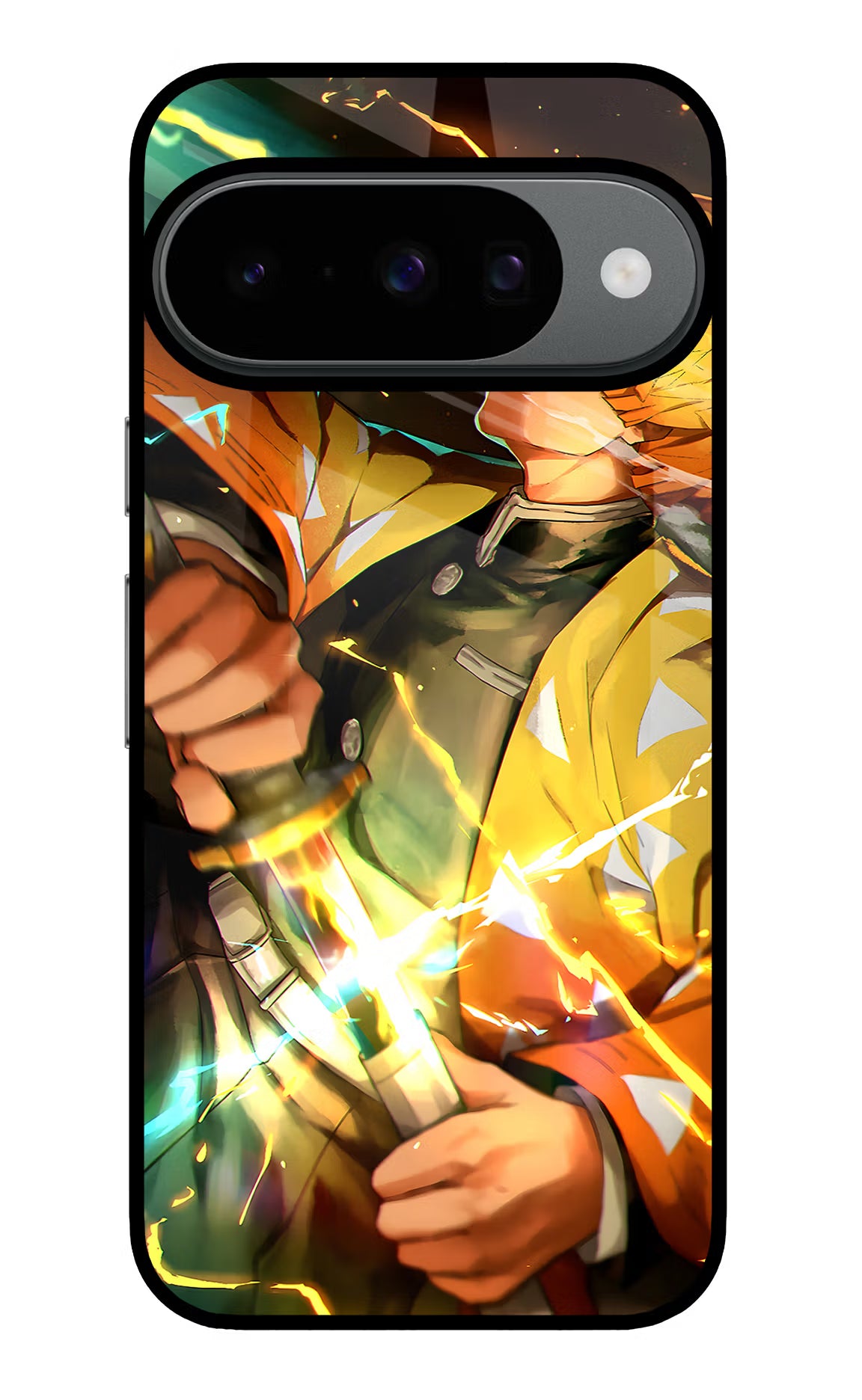 Demon Slayer Google Pixel 10 Glass Case - Demon Slayer Google Pixel 10 Glass Case Demon Slayer Google Pixel 10 Glass Case