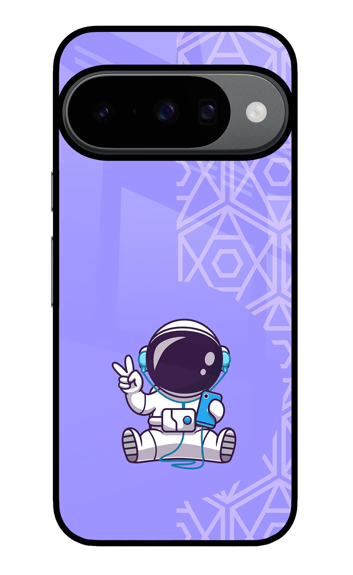Cute Astronaut Chilling Google Pixel 10 Back Cover - Cute Astronaut Chilling Google Pixel 10 Glass Case Back Cover by Casekaro Cute Astronaut Chilling Google Pixel 10 Glass Case Back Cover by Casekaro