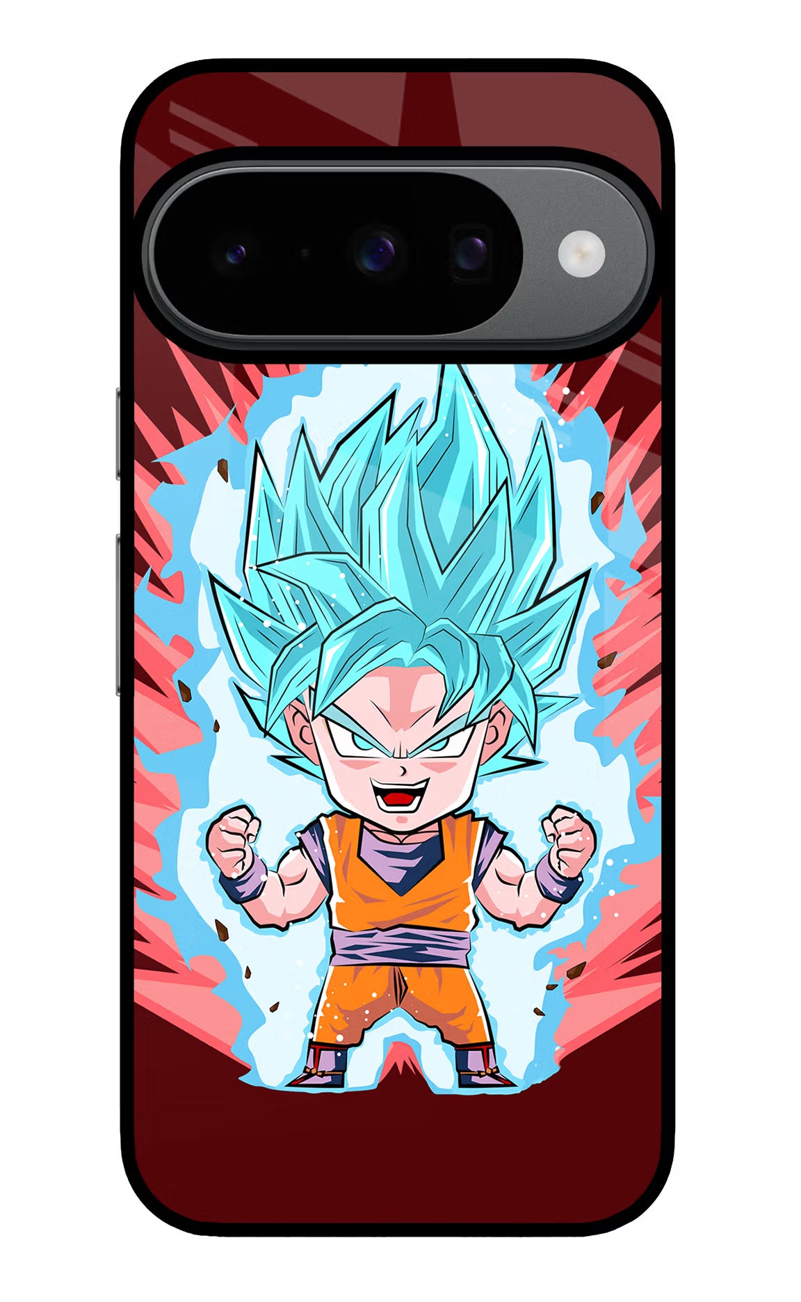 Goku Little Google Pixel 10 Back Cover - Goku Little Google Pixel 10 Glass Case Back Cover by Casekaro Goku Little Google Pixel 10 Glass Case Back Cover by Casekaro