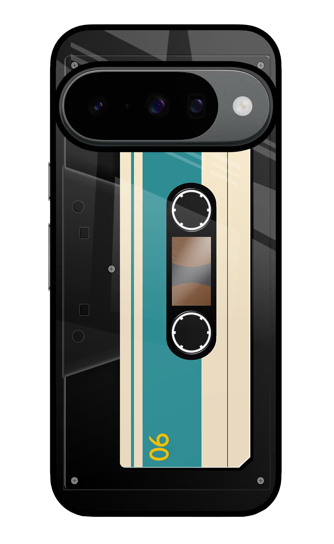 Cassette Google Pixel 10 Back Cover - Cassette Google Pixel 10 Glass Case Back Cover by Casekaro Cassette Google Pixel 10 Glass Case Back Cover by Casekaro