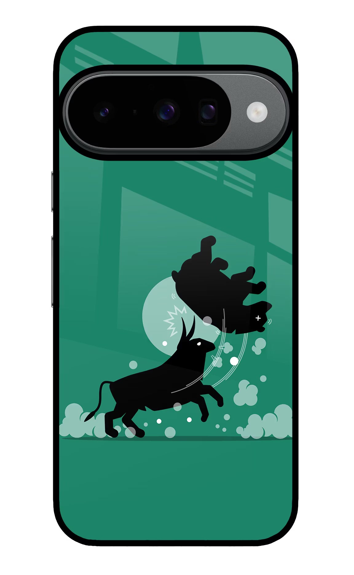 Bull Conqueror Google Pixel 10 Back Cover - Bull Conqueror Google Pixel 10 Glass Case Back Cover by Casekaro Bull Conqueror Google Pixel 10 Glass Case Back Cover by Casekaro