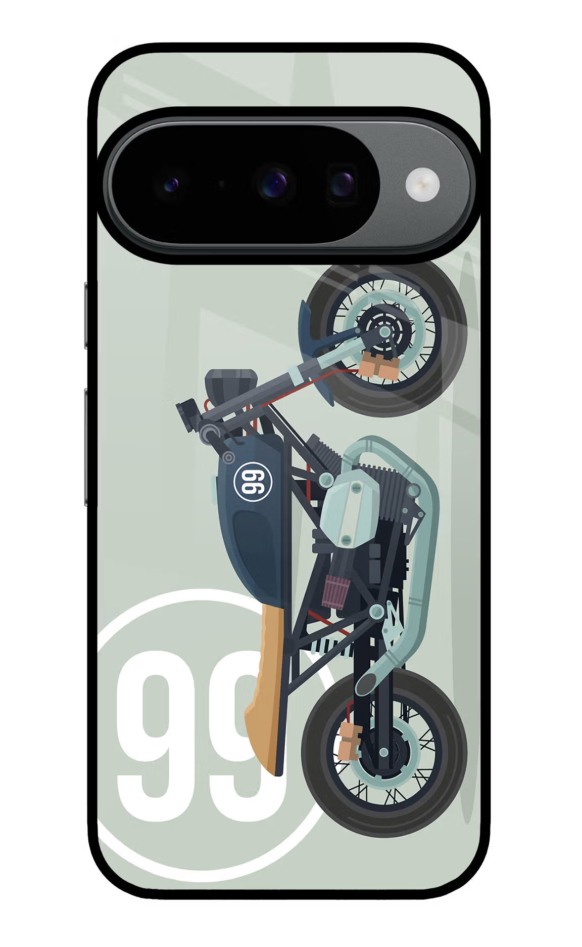 Classic Cafe Racer 99 Google Pixel 10 Glass Case - Classic Cafe Racer 99 Google Pixel 10 Glass Case Classic Cafe Racer 99 Google Pixel 10 Glass Case