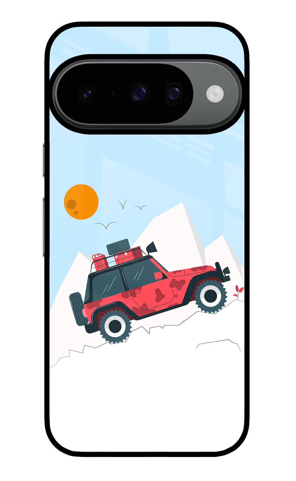 Mountain Trail Beast Google Pixel 10 Back Cover - Mountain Trail Beast Google Pixel 10 Glass Case Back Cover by Casekaro Mountain Trail Beast Google Pixel 10 Glass Case Back Cover by Casekaro