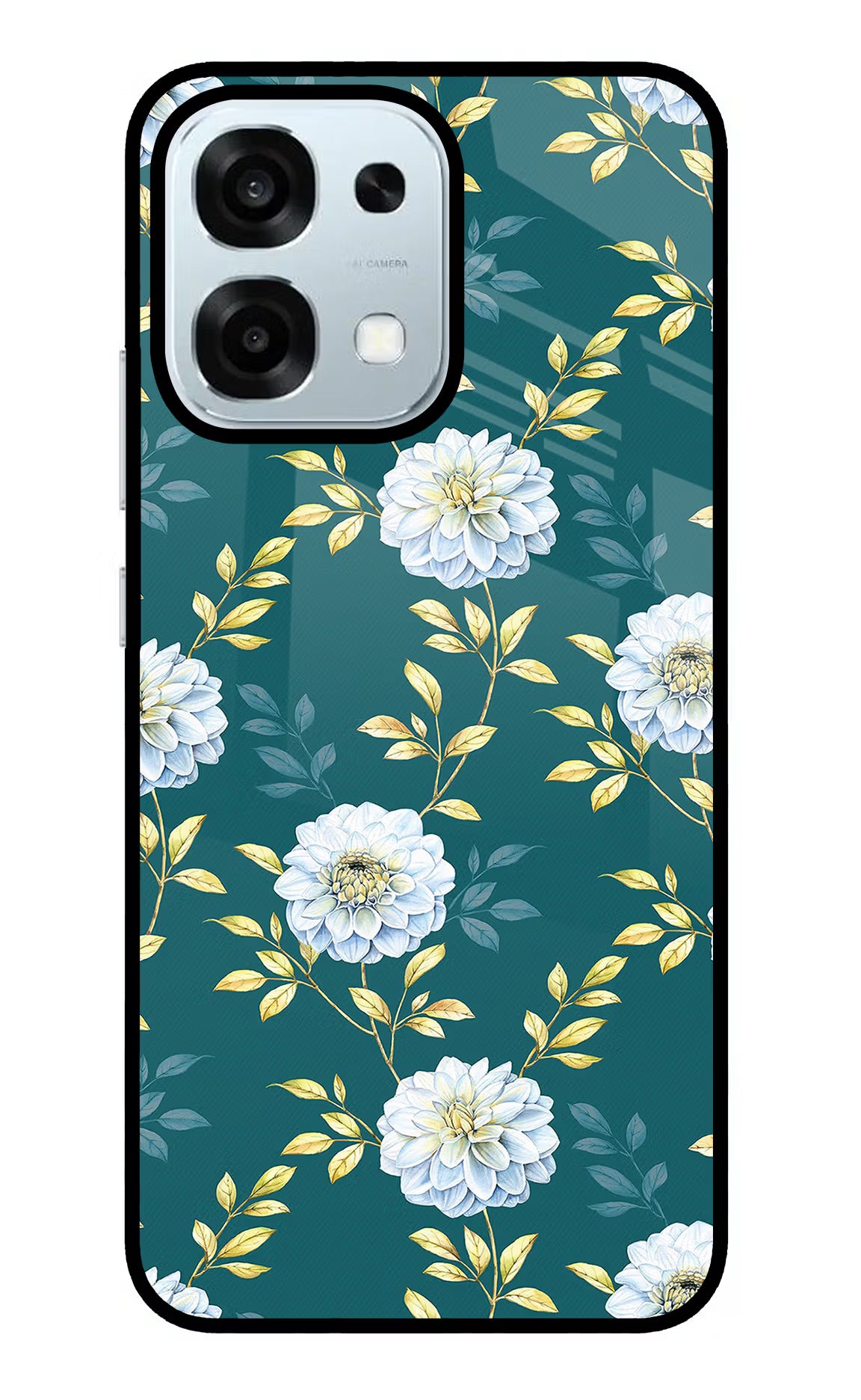 Flowers Oppo F31 5G Glass Case - Flowers Oppo F31 5G Glass Case Flowers Oppo F31 5G Glass Case