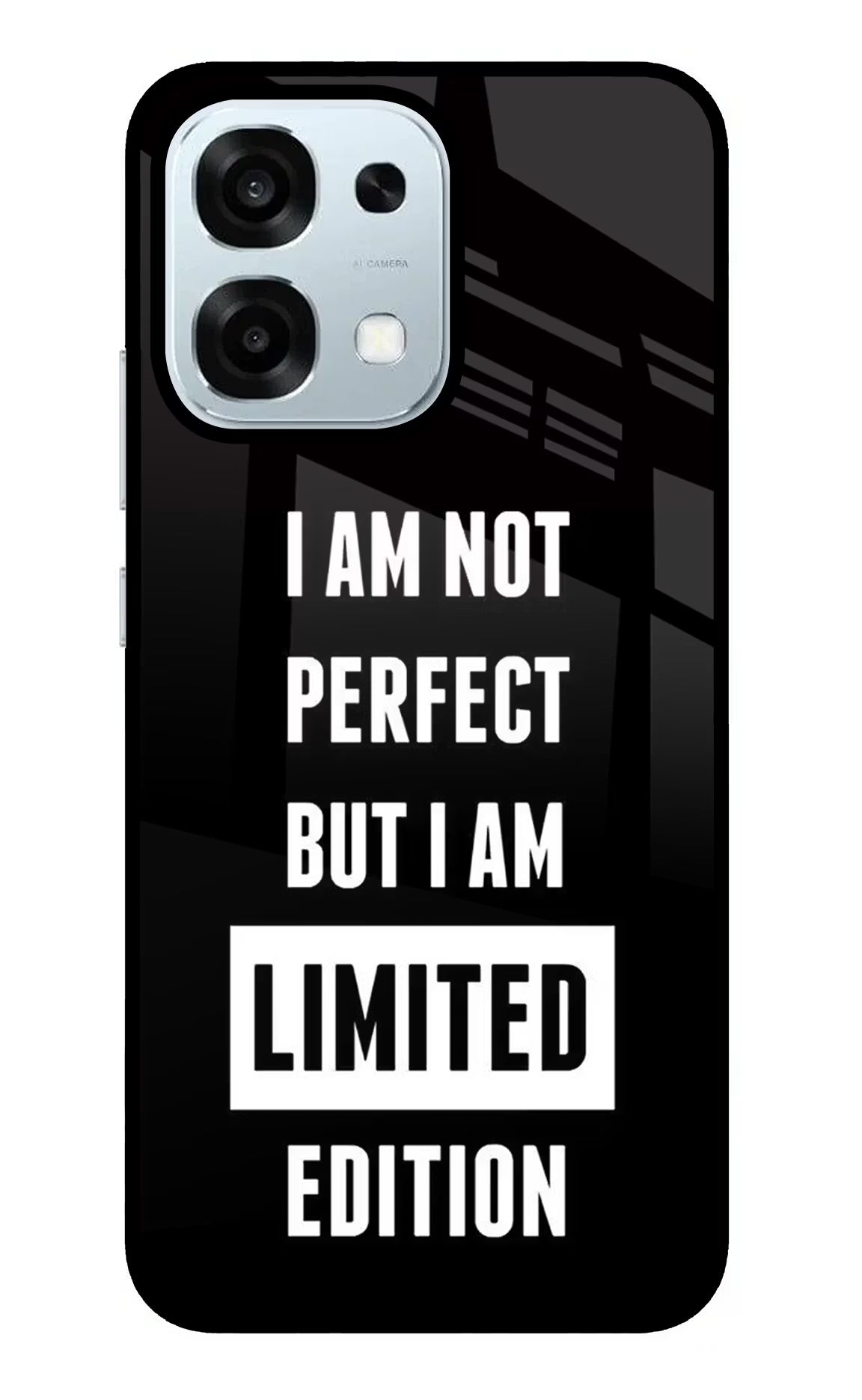 I Am Not Perfect But I Am Limited Edition Oppo F31 5G Back Cover - I Am Not Perfect But I Am Limited Edition Oppo F31 5G Glass Case Back Cover by Casekaro I Am Not Perfect But I Am Limited Edition Oppo F31 5G Glass Case Back Cover by Casekaro
