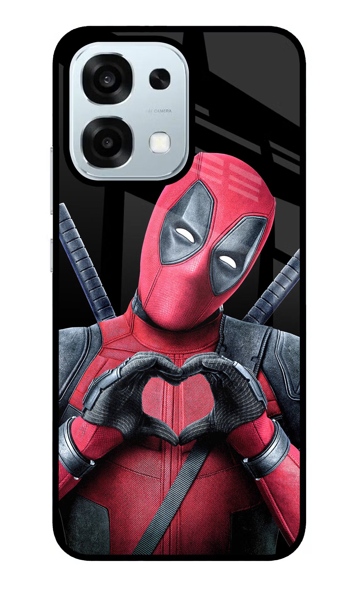 Deadpool Oppo F31 5G Glass Case - Deadpool Oppo F31 5G Glass Case Deadpool Oppo F31 5G Glass Case