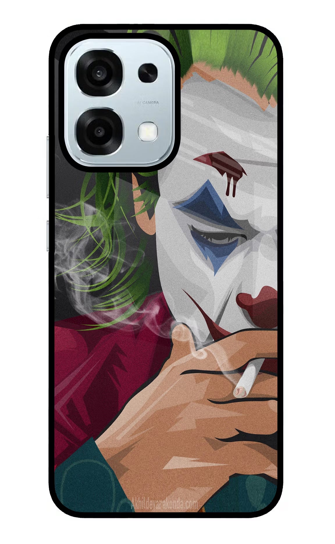 Joker Smoking Oppo F31 5G Back Cover - Joker Smoking Oppo F31 5G Glass Case Back Cover by Casekaro Joker Smoking Oppo F31 5G Glass Case Back Cover by Casekaro