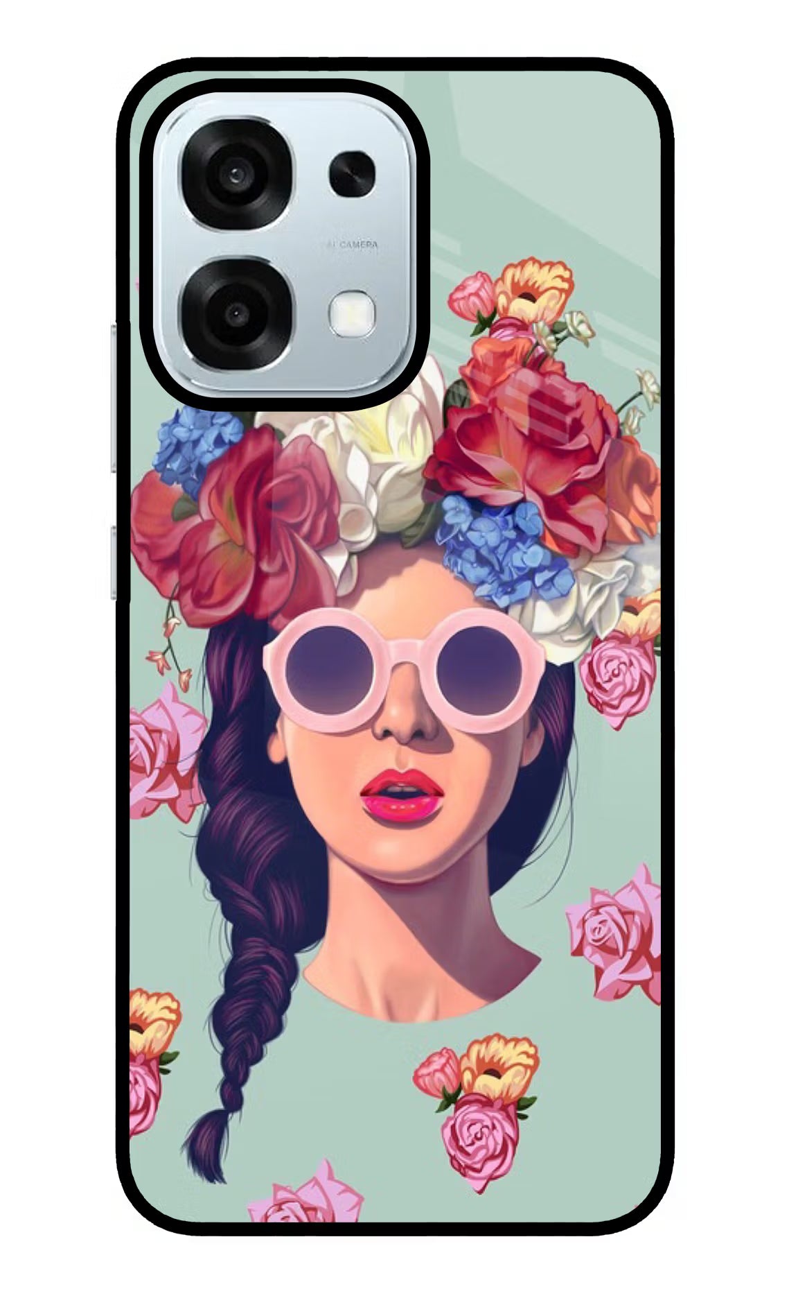 Pretty Girl Oppo F31 5G Back Cover - Pretty Girl Oppo F31 5G Glass Case Back Cover by Casekaro Pretty Girl Oppo F31 5G Glass Case Back Cover by Casekaro