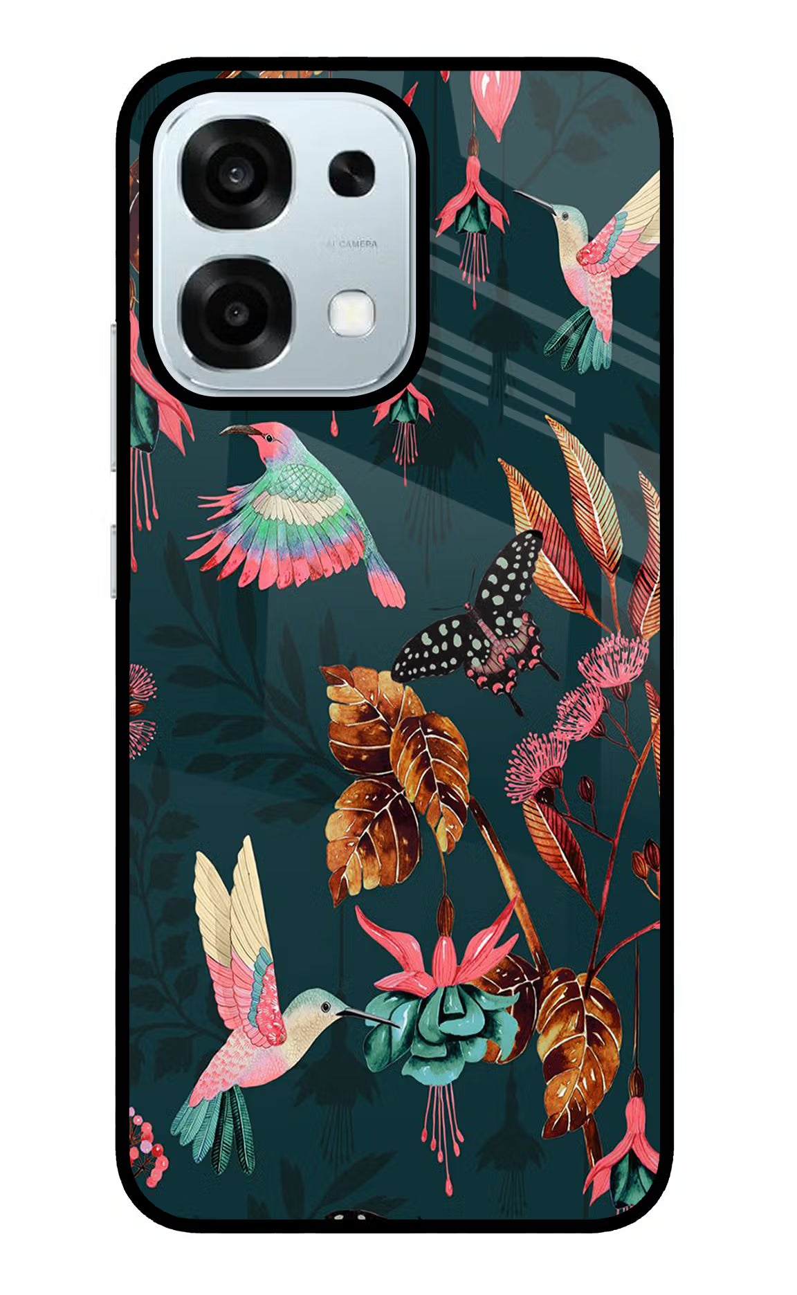 Birds Oppo F31 5G Back Cover - Birds Oppo F31 5G Glass Case Back Cover by Casekaro Birds Oppo F31 5G Glass Case Back Cover by Casekaro