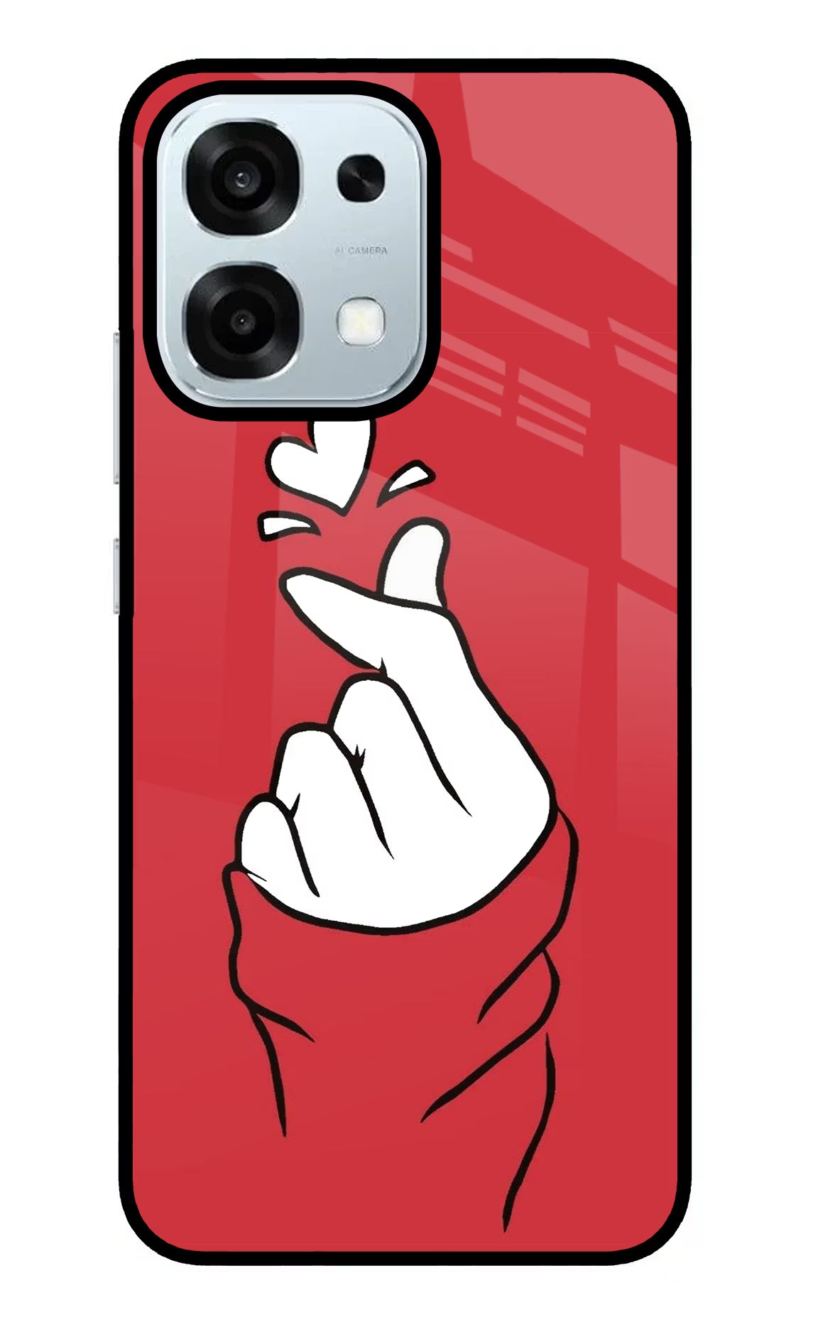 Korean Love Sign Oppo F31 5G Glass Case - Korean Love Sign Oppo F31 5G Glass Case Korean Love Sign Oppo F31 5G Glass Case