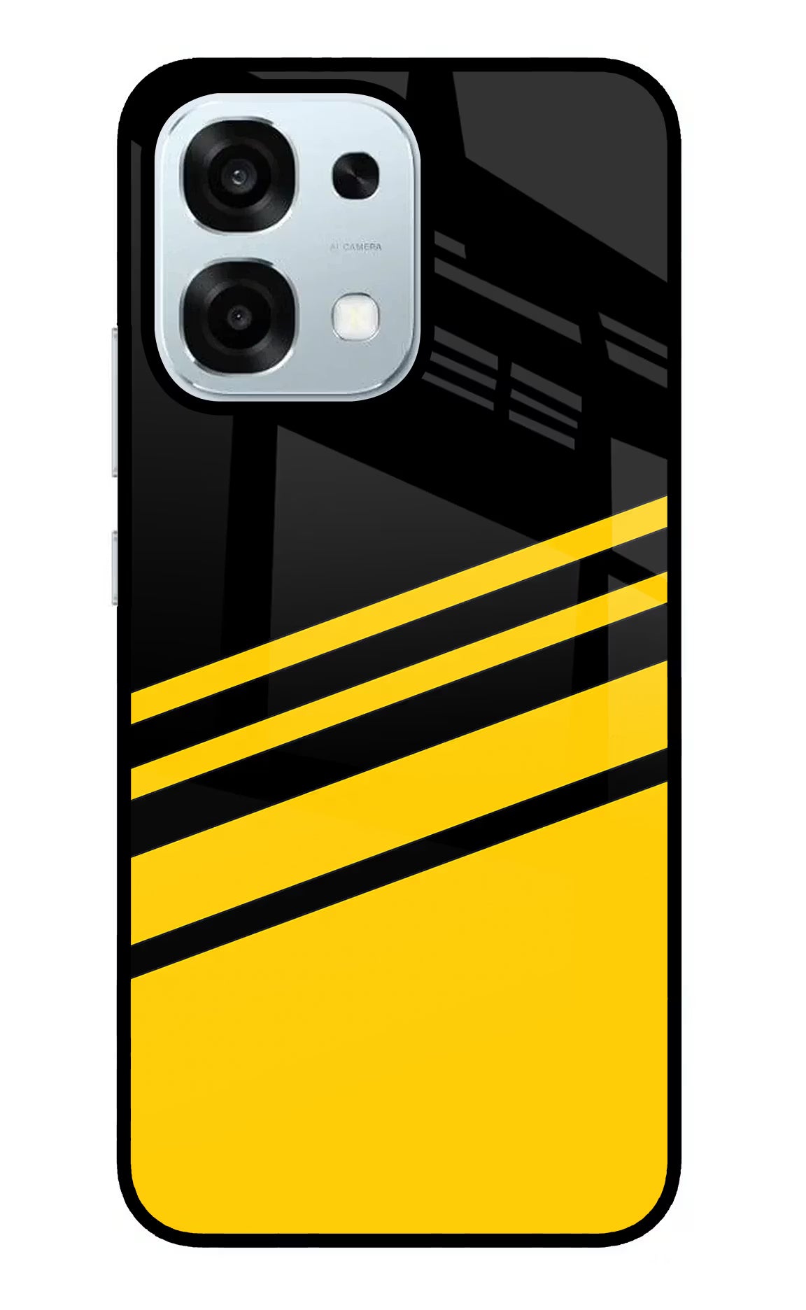 Yellow Shades Oppo F31 5G Back Cover - Yellow Shades Oppo F31 5G Glass Case Back Cover by Casekaro Yellow Shades Oppo F31 5G Glass Case Back Cover by Casekaro