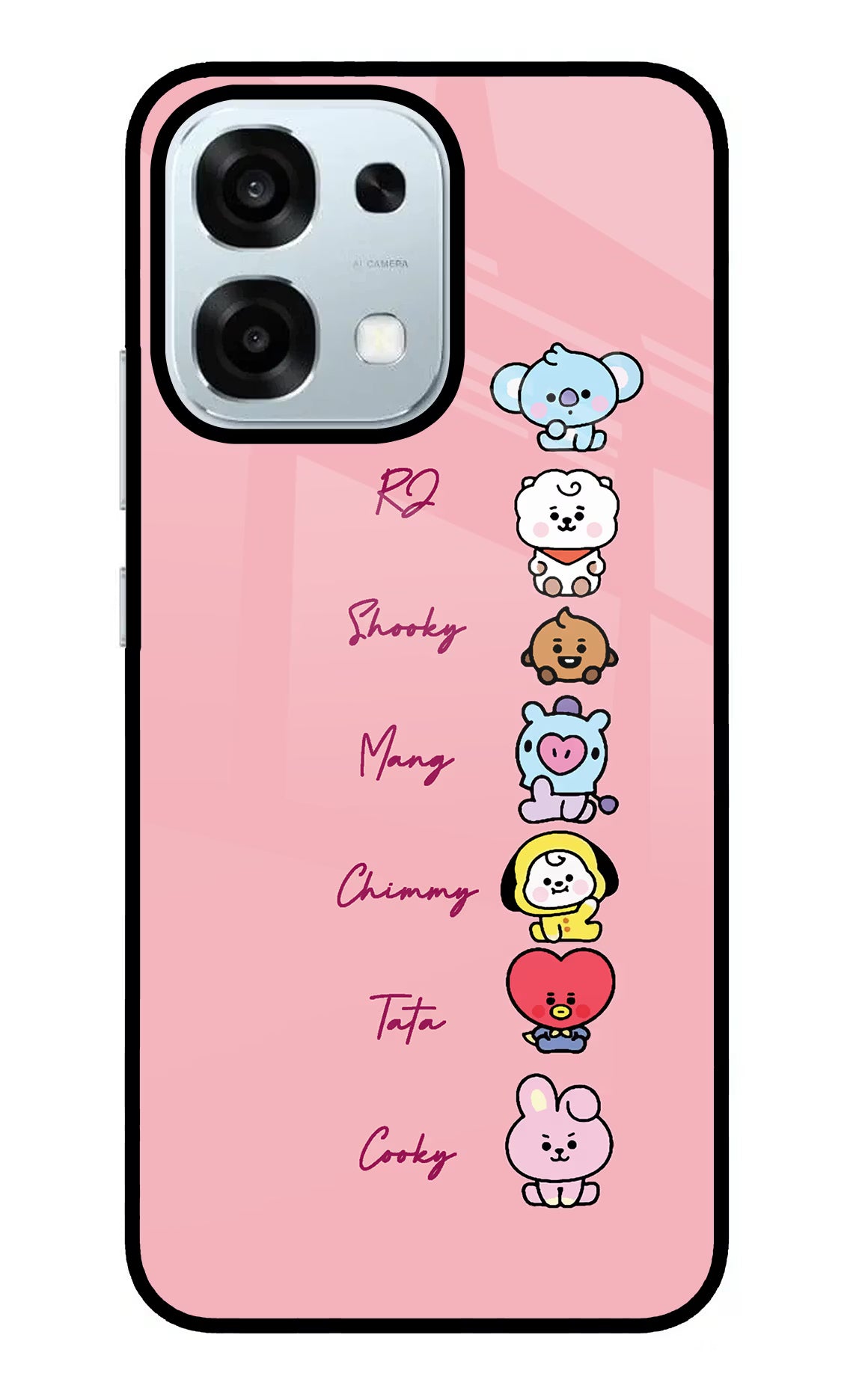 BTS names Oppo F31 5G Back Cover - BTS names Oppo F31 5G Glass Case Back Cover by Casekaro BTS names Oppo F31 5G Glass Case Back Cover by Casekaro
