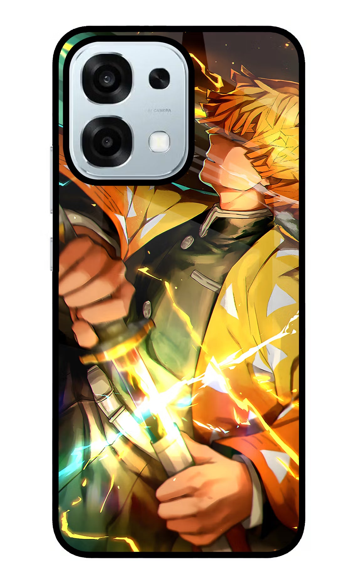 Demon Slayer Oppo F31 5G Glass Case - Demon Slayer Oppo F31 5G Glass Case Demon Slayer Oppo F31 5G Glass Case