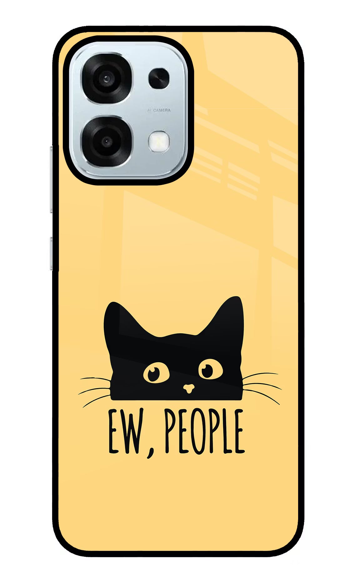 Ew People Catitude Oppo F31 5G Back Cover - Ew People Catitude Oppo F31 5G Glass Case Back Cover by Casekaro Ew People Catitude Oppo F31 5G Glass Case Back Cover by Casekaro