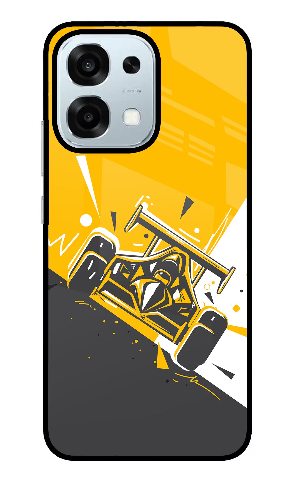 Track King Oppo F31 5G Back Cover - Track King Oppo F31 5G Glass Case Back Cover by Casekaro Track King Oppo F31 5G Glass Case Back Cover by Casekaro