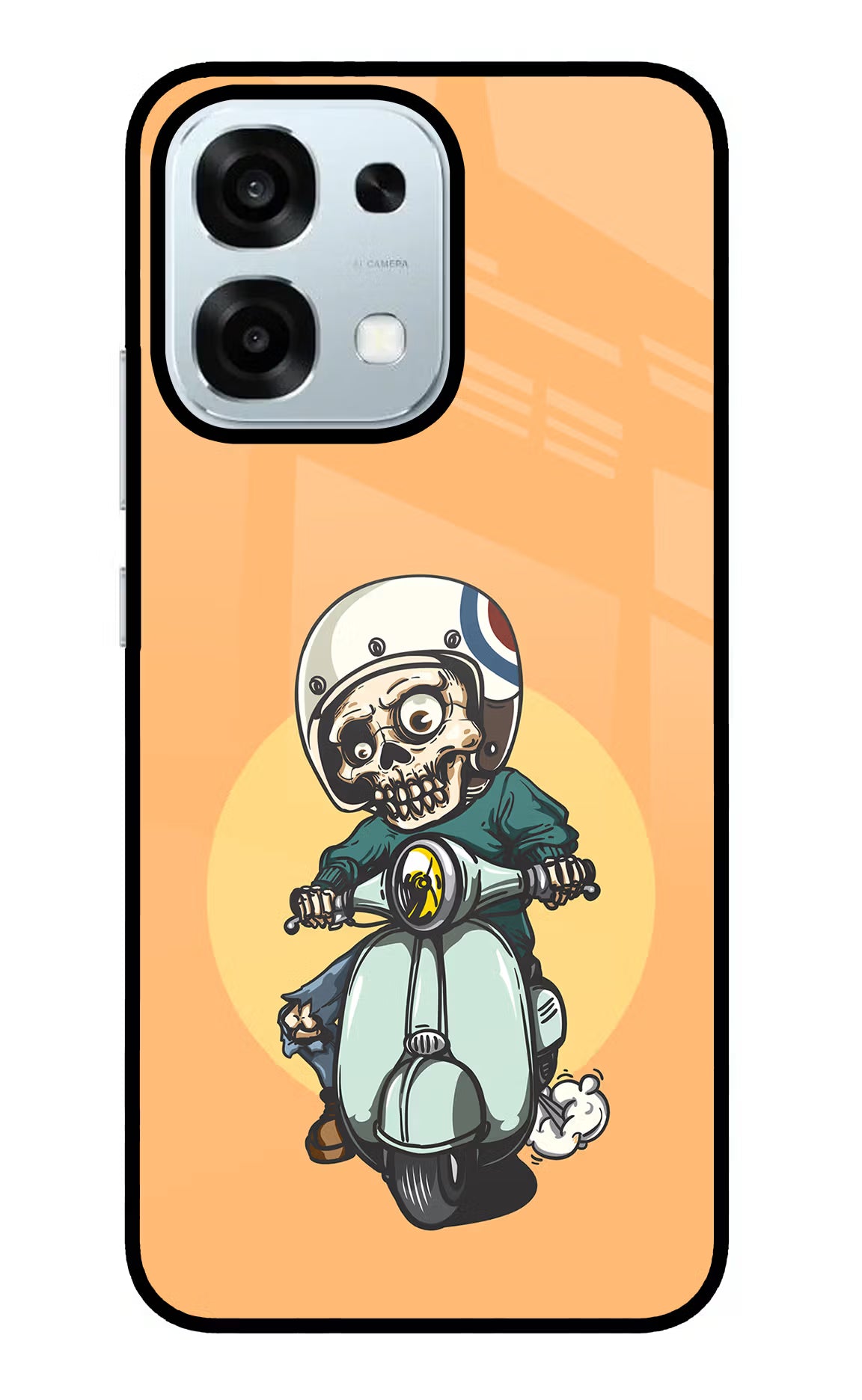 Undead Biker Oppo F31 5G Glass Case - Undead Biker Oppo F31 5G Glass Case Undead Biker Oppo F31 5G Glass Case