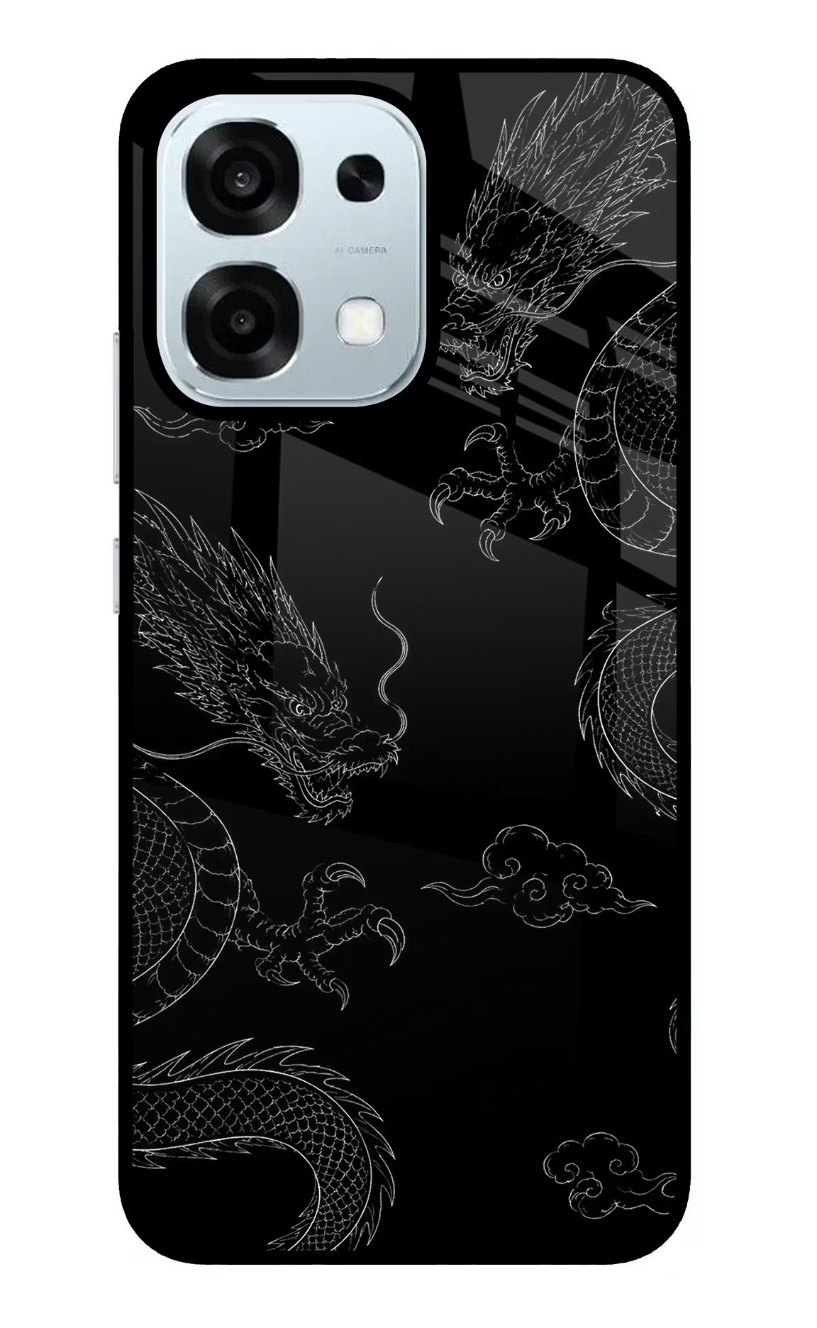 Twin Dragons Oppo F31 5G Glass Case - Twin Dragons Oppo F31 5G Glass Case Twin Dragons Oppo F31 5G Glass Case