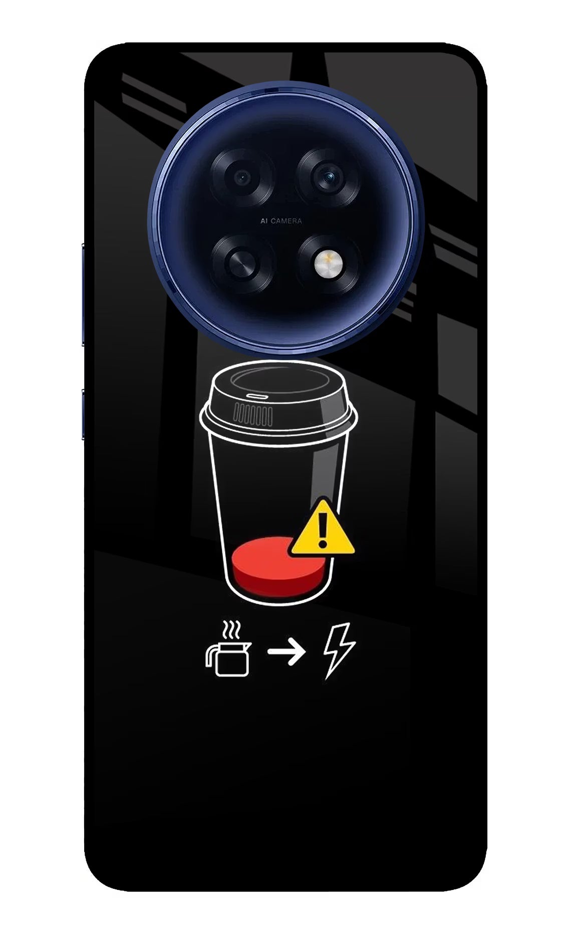 Coffee Oppo F31 Pro Plus 5G Glass Case - Coffee Oppo F31 Pro Plus 5G Glass Case Coffee Oppo F31 Pro Plus 5G Glass Case