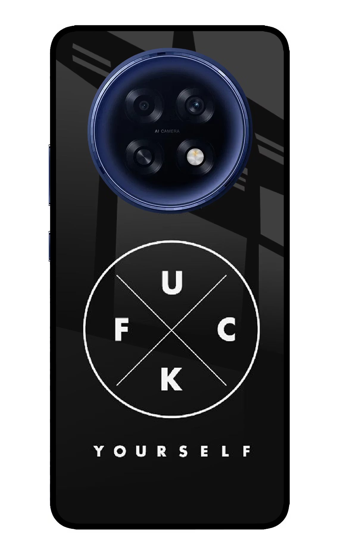 Go Fuck Yourself Oppo F31 Pro Plus 5G Back Cover - Go Fuck Yourself Oppo F31 Pro Plus 5G Glass Case Back Cover by Casekaro Go Fuck Yourself Oppo F31 Pro Plus 5G Glass Case Back Cover by Casekaro